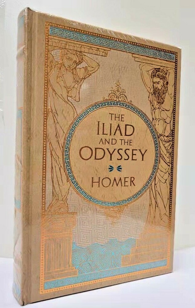 THE ILIAD AND THE ODYSSEY HOMER Samuel Butler ~ Leather Bound Brand New Sealed ~