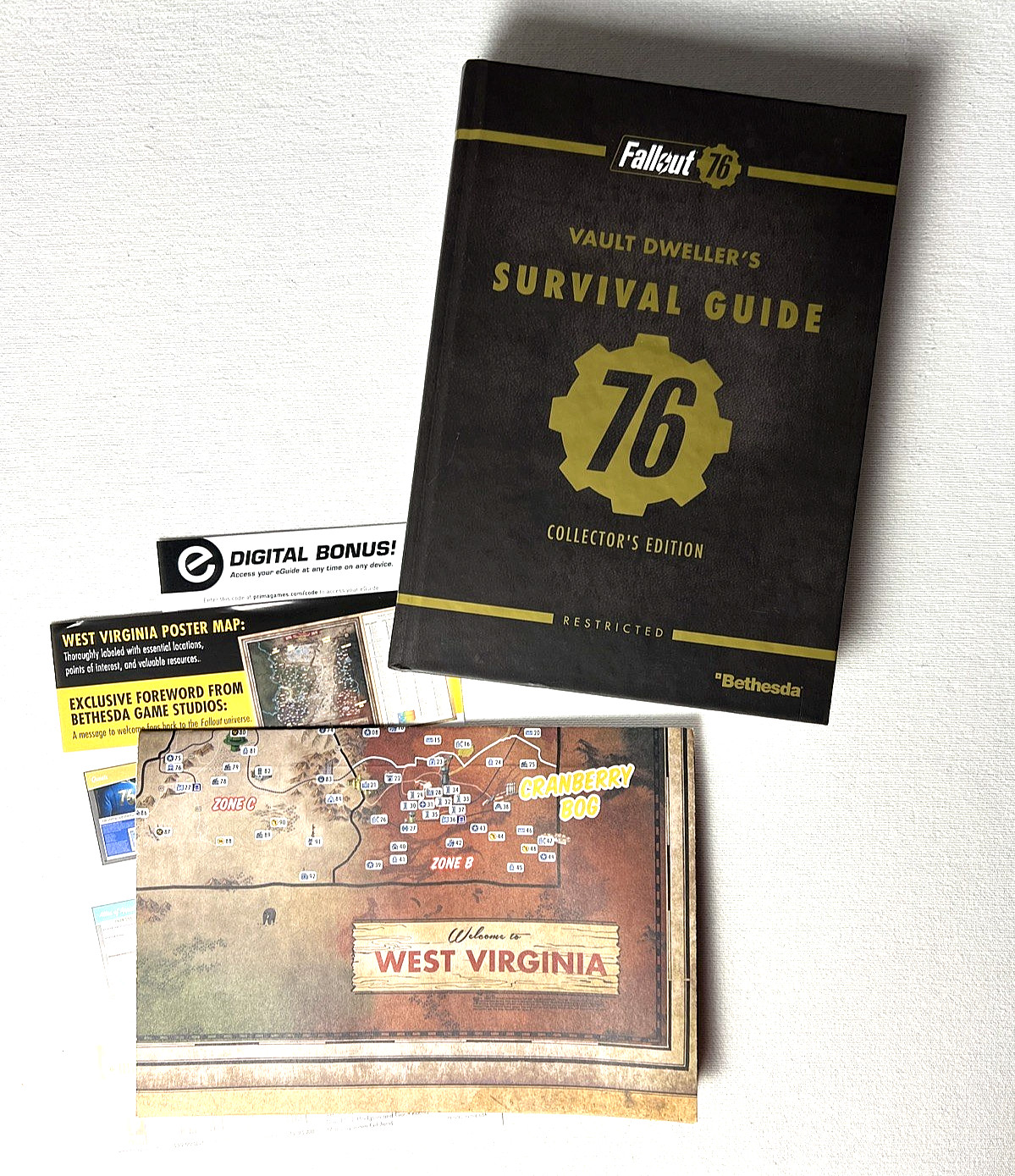 Fallout 76: Official Collector’s Edition Guide by Garitt Rocha &… WV Poster Map