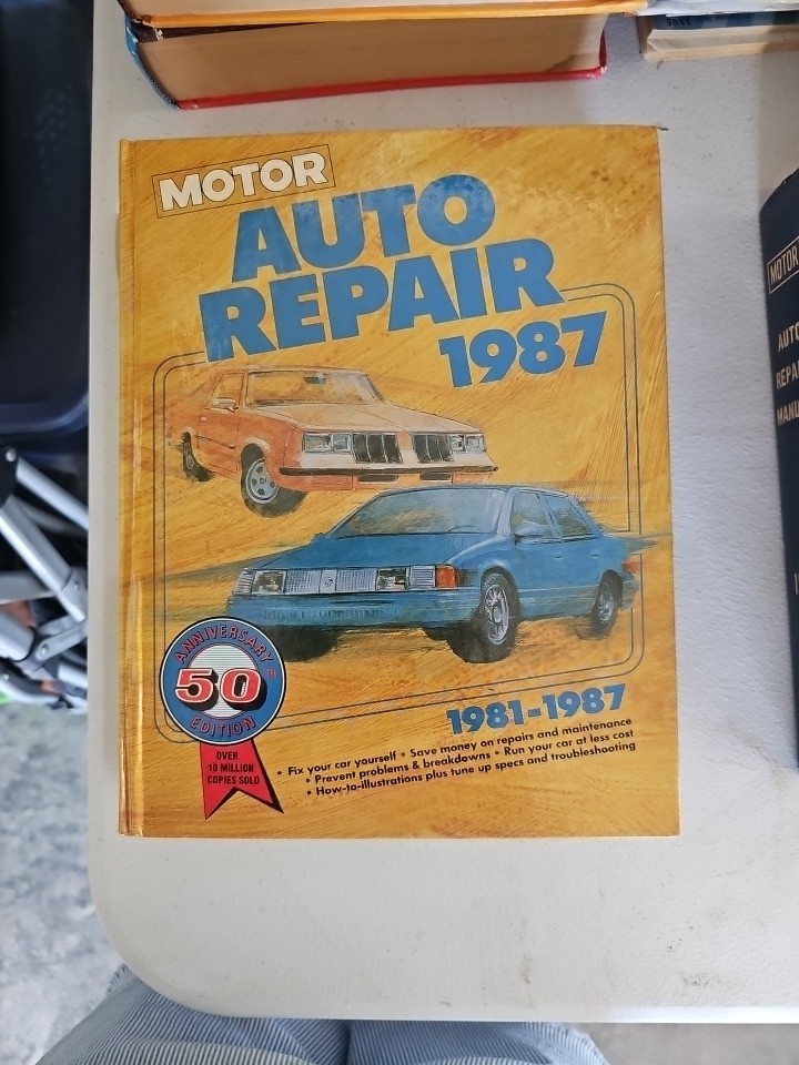 MOTOR Auto Repair Manual 50th Edition 1981-1987 • First Printing – Hardcover