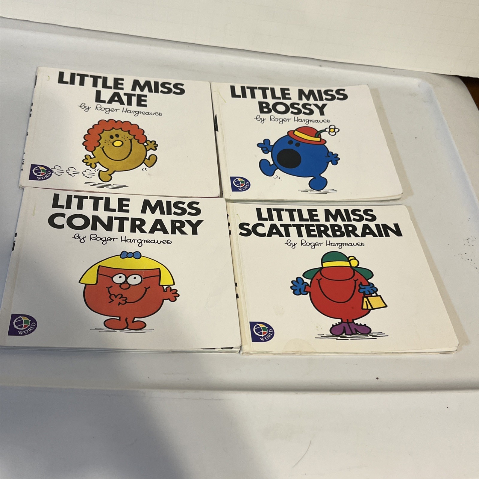 Vintage Little Miss Books Lot Of 4 1998 Books 1,15,17&29 Roger Hargreaves