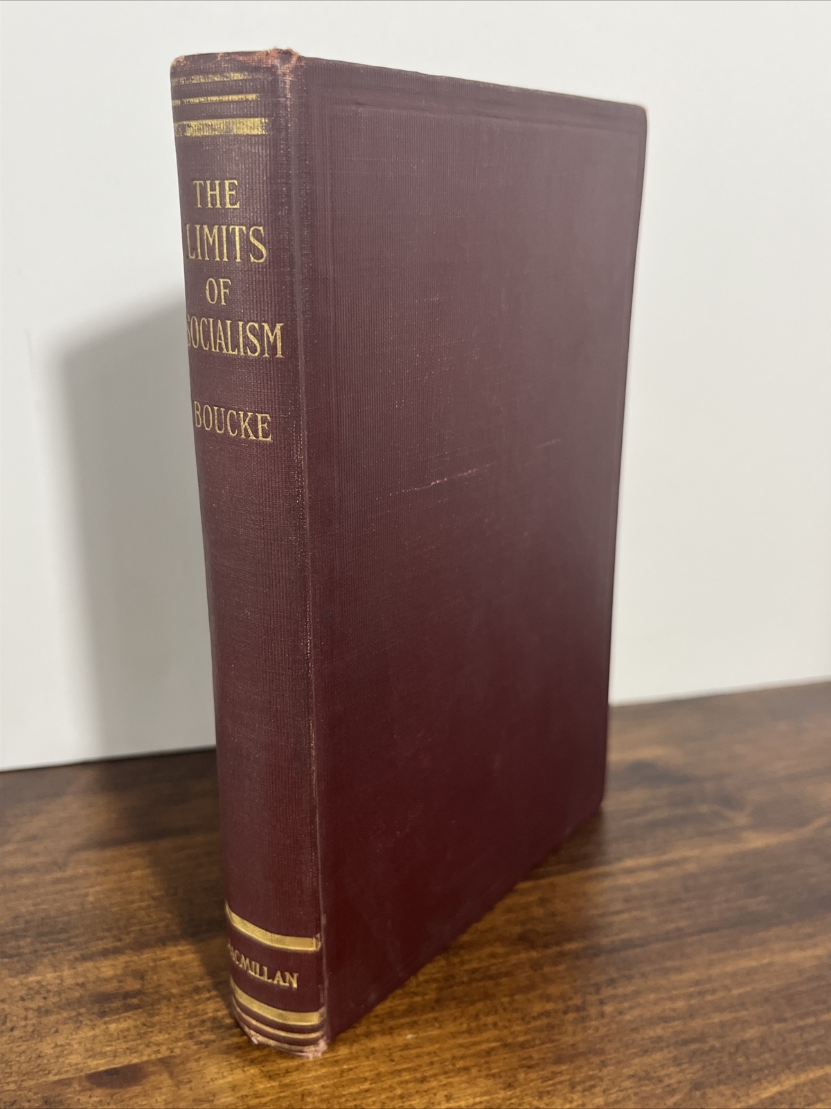 The limits of Socialism 1920 Fred Boucke HC