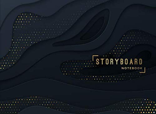 Storyboard Notebook: 8.25 x 6 in, 6…, Notebooks, Gold