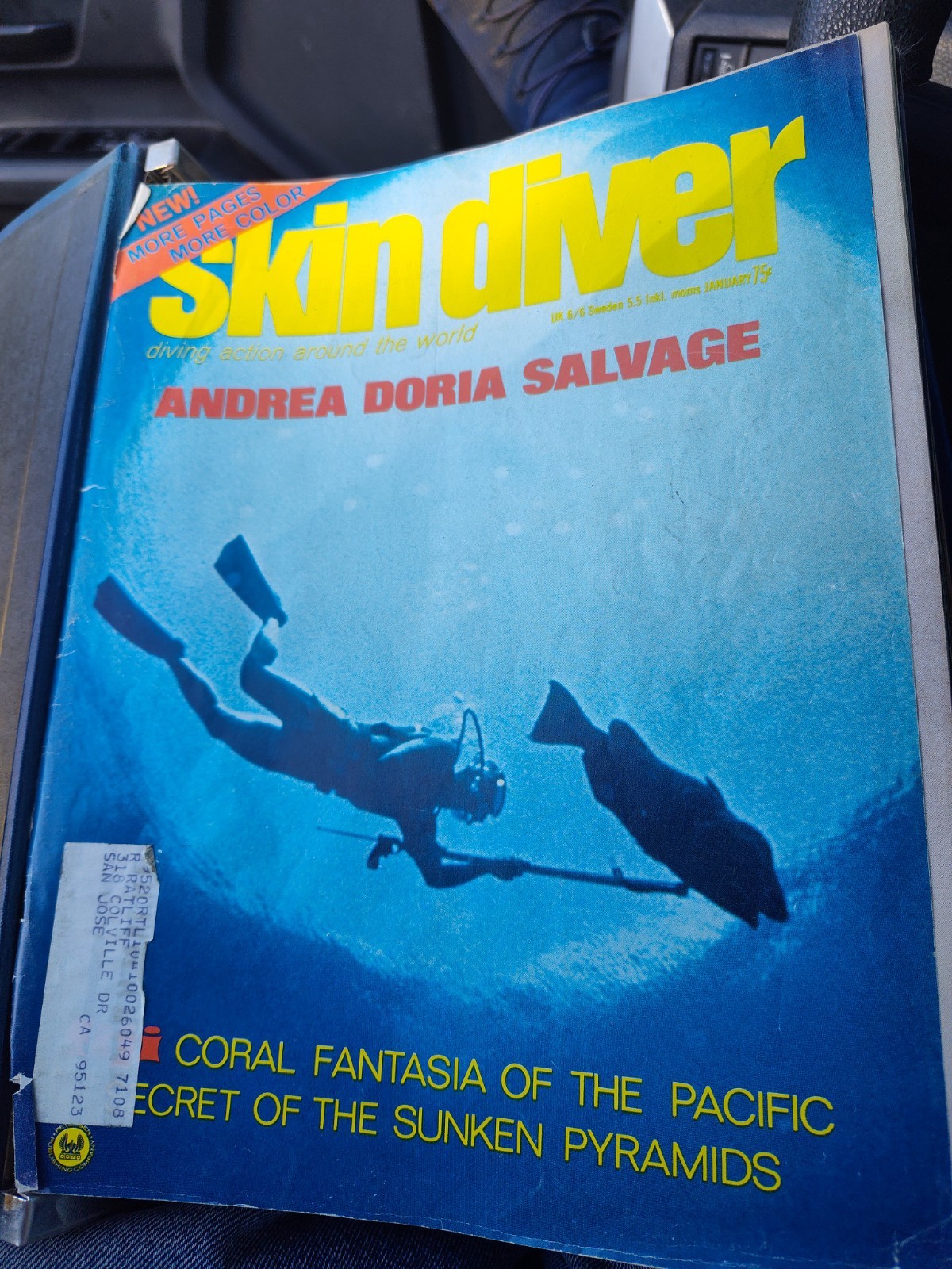 1970 Complete Set/Year of 12 Skin Diver Magazine In Official Binder Nice!!!