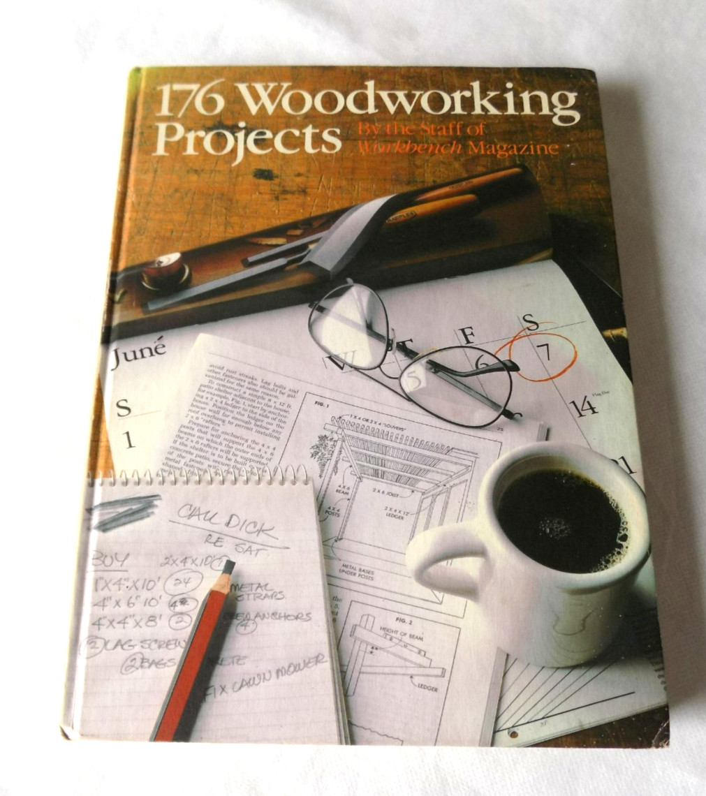 176 Woodworking Projects Workbench Staff 1987 Illustrated Nonfiction Sterling