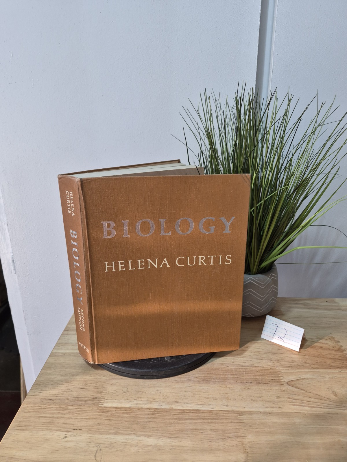 Biology Helena Curtis 2nd Edition Textbook 1975 2nd Printing Vintage Hardcover