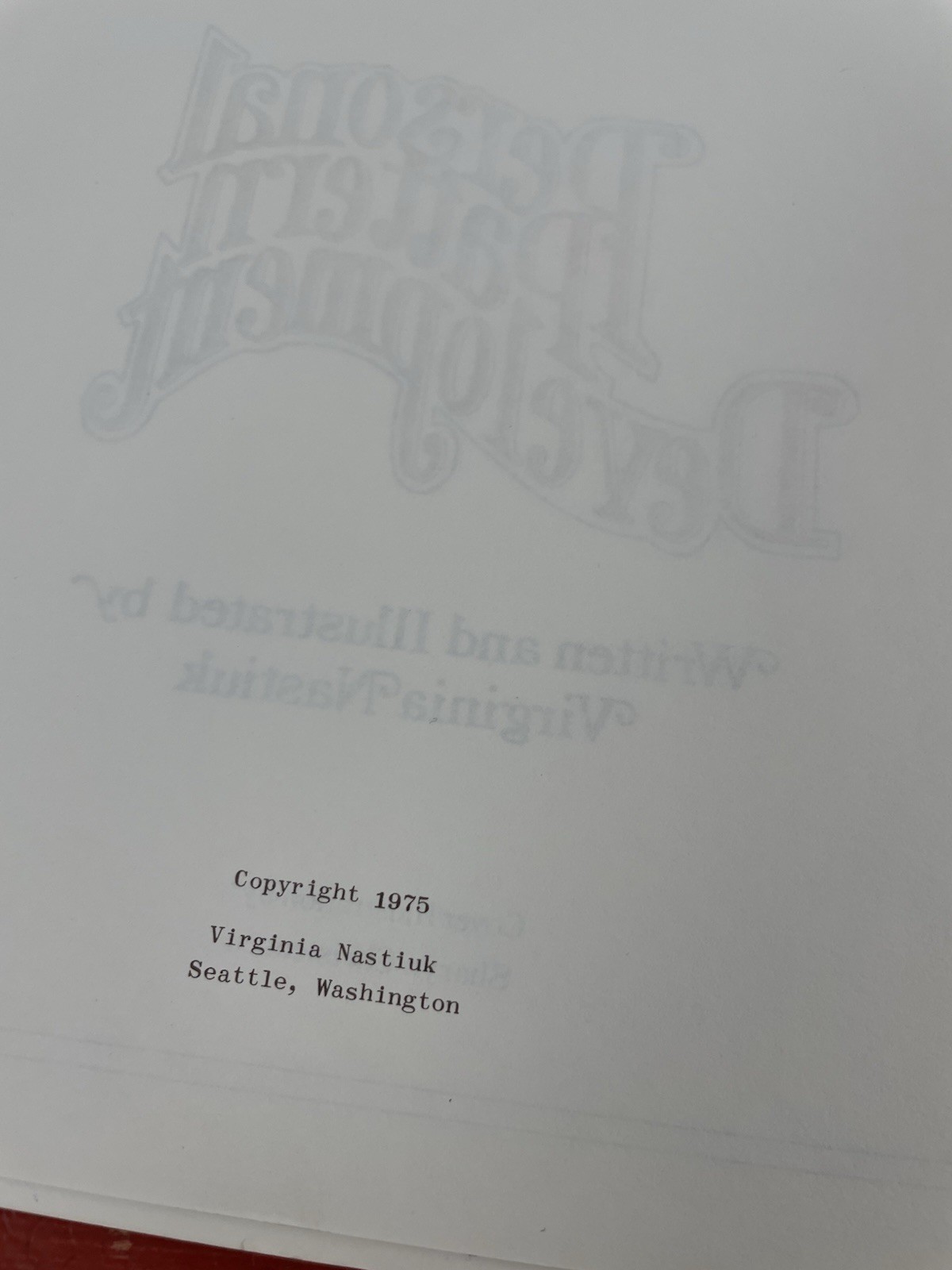 Personal Pattern Development Book II VTG SBPB 1976 Revised Ed. Virginia Nastiuk