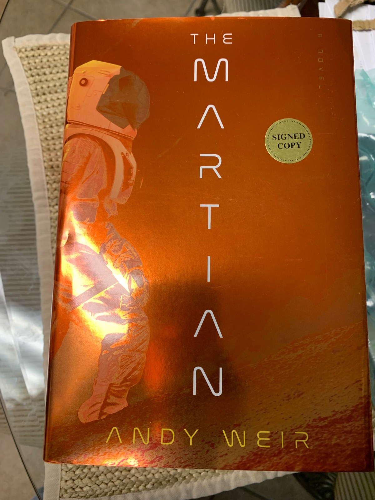 The Martian Deluxe Hardcover Edition Signed by Author Andy Weir In Stock