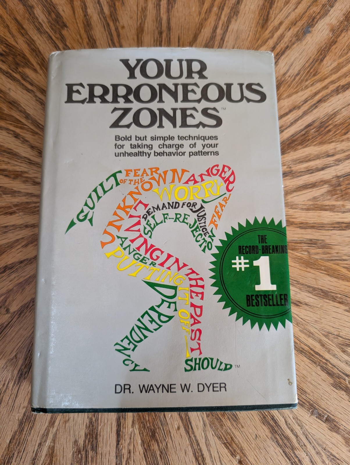 Your Erroneous Zones by Dr. Wayne W. Dyer Hardcover Funk & Wagnalls Dust Jacket