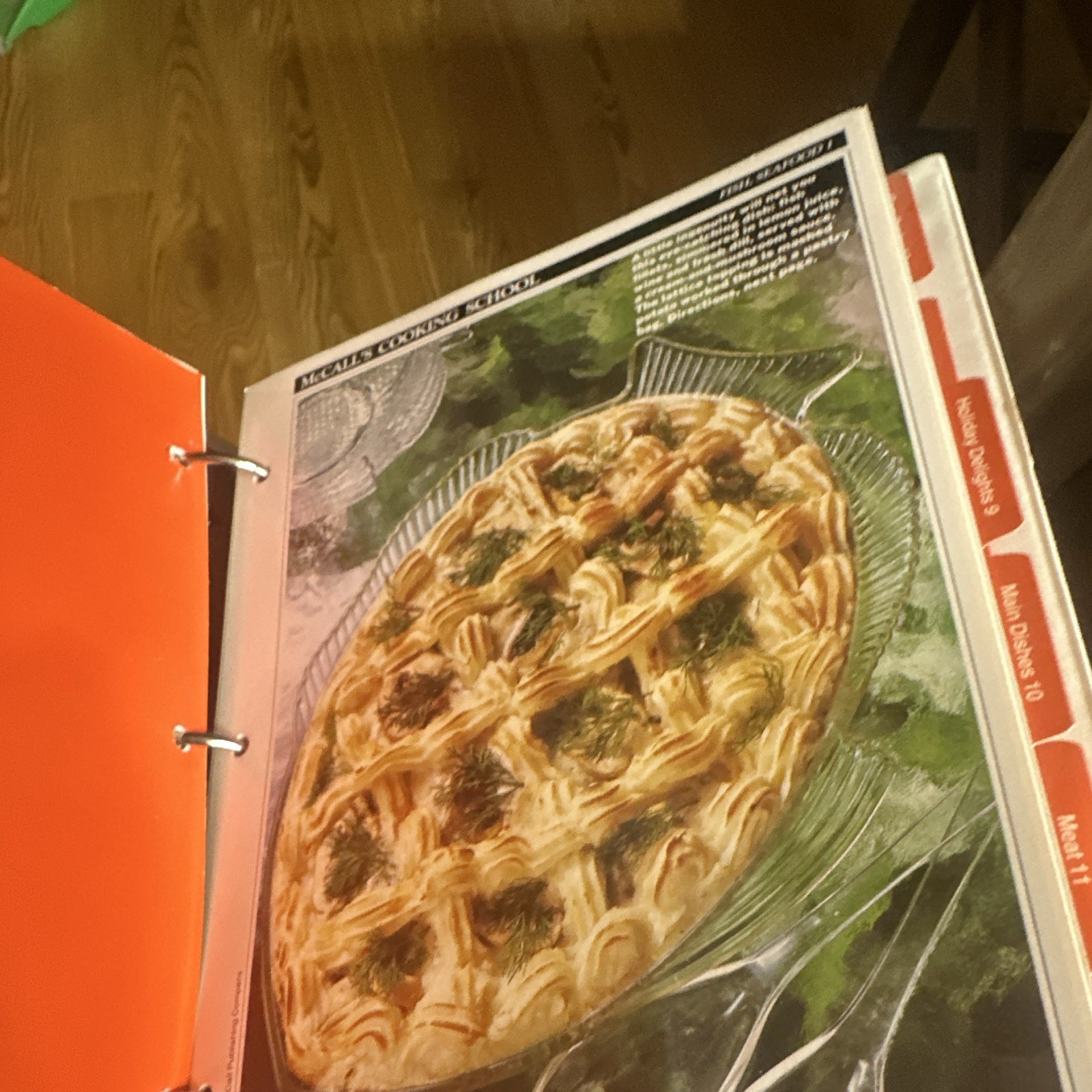 McCall’s Cooking School Ring/Wire Bound Cookbook 1986 Xerox Wing Norton