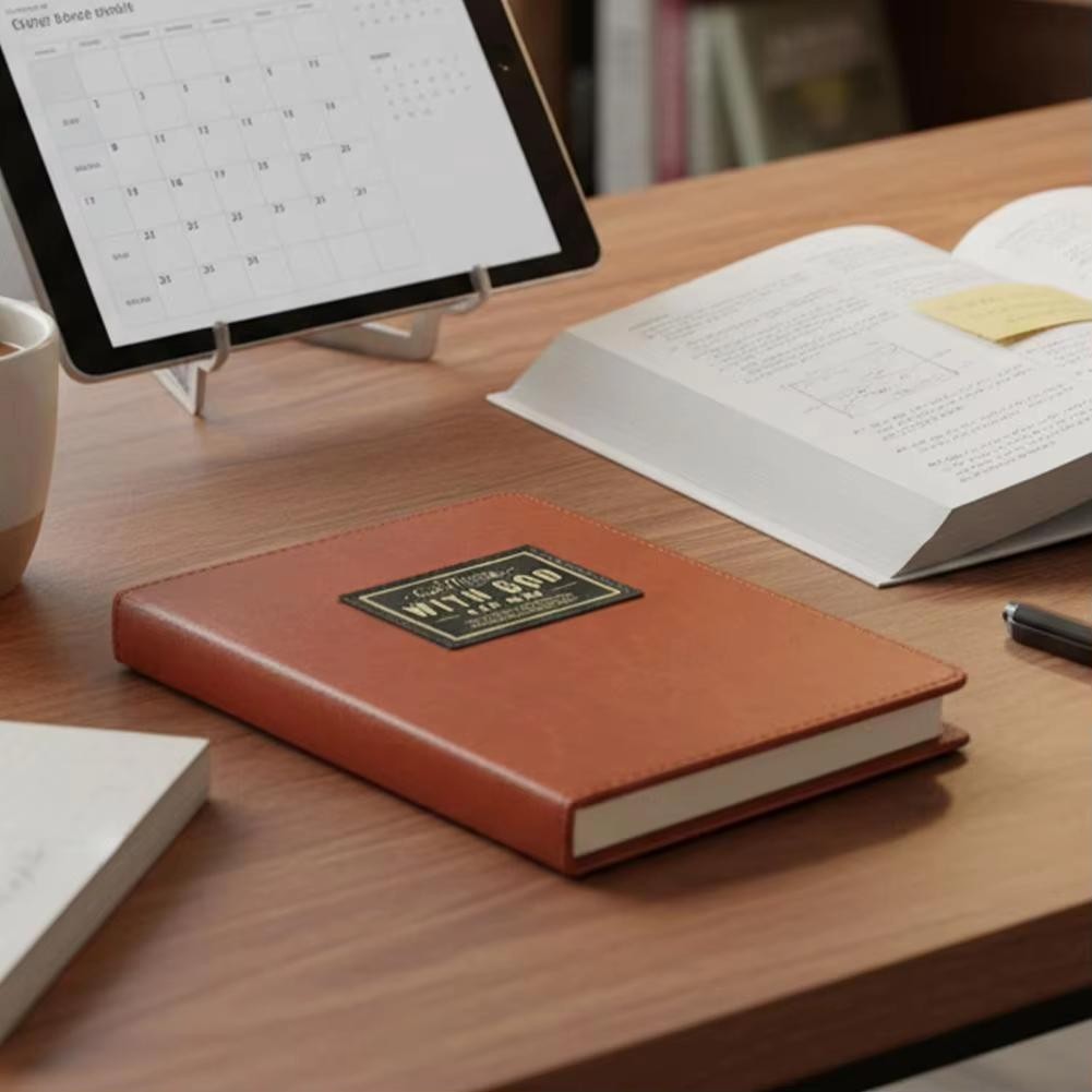 One Minute with God for Men 365 Devotion Brown Faux Imitation Leather Flexcover