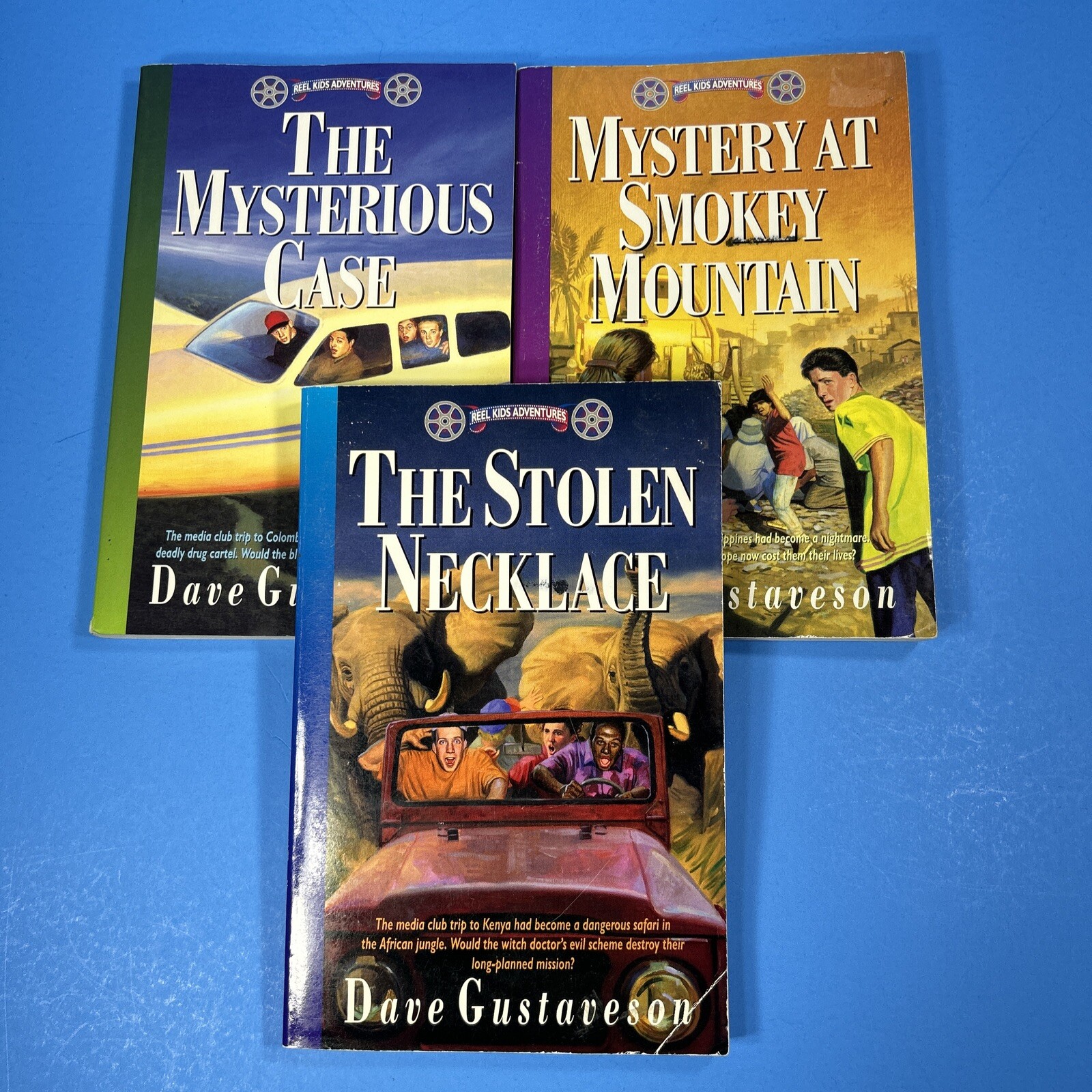 Dave Gustaveson Reel Kids Adventures Series Lot 3 Mystery Stolen Case