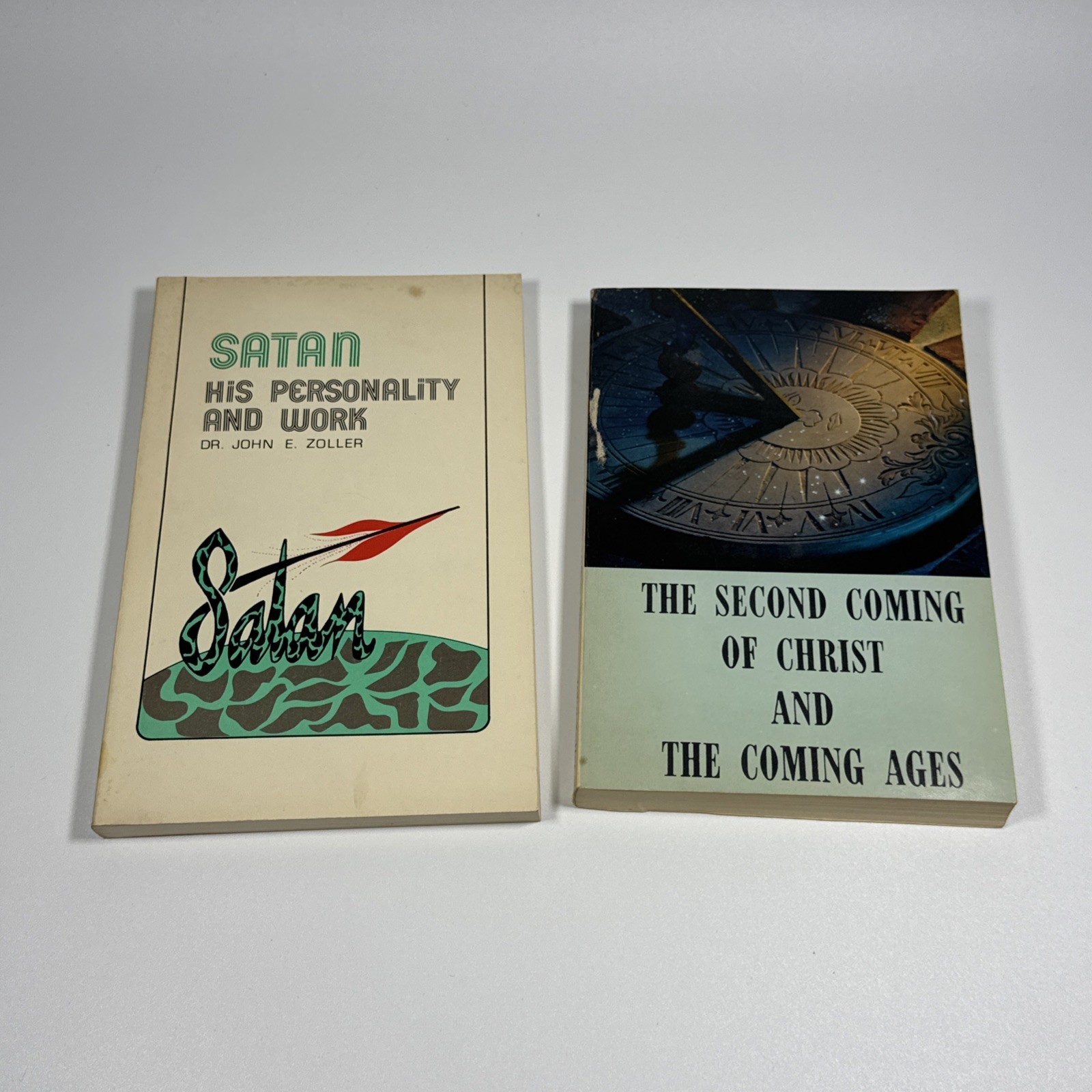 Satan His Personality & Work AND Second Coming Of Christ Lot Of 2 Zoller 1974