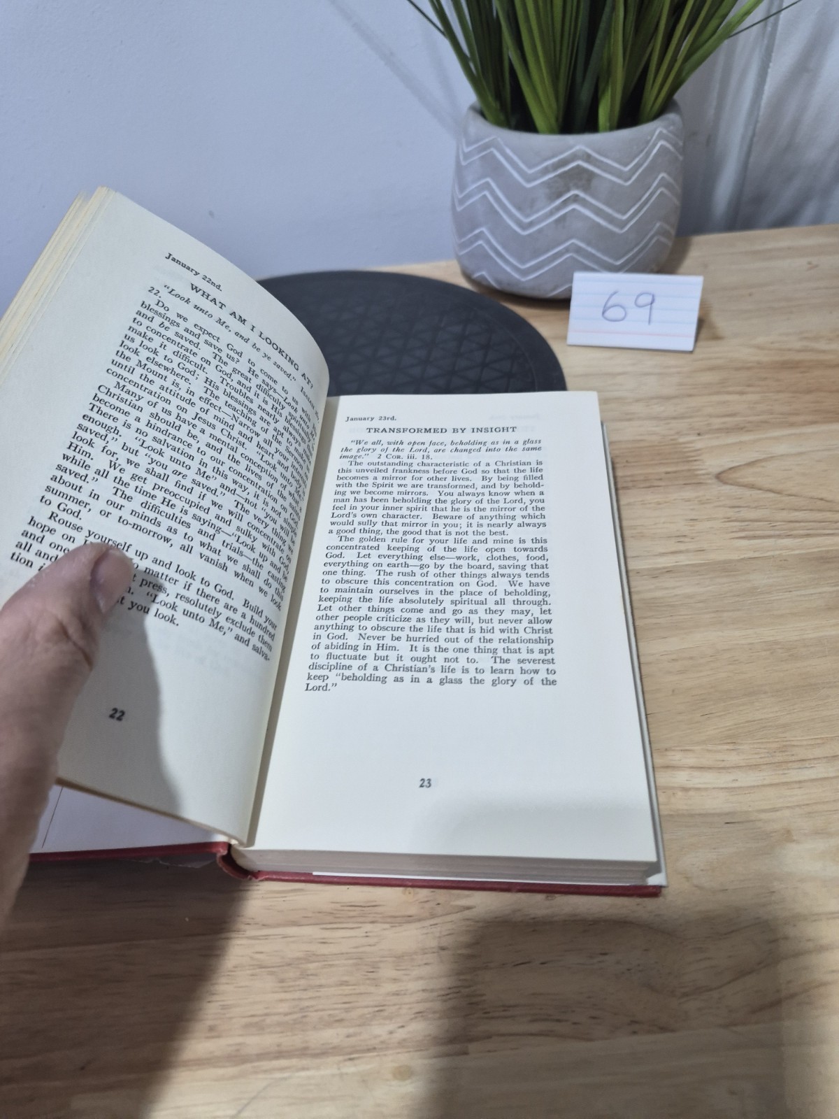 My Utmost for His Highest Oswald Chambers 1935 Reprint Hardcover Dust Jacket