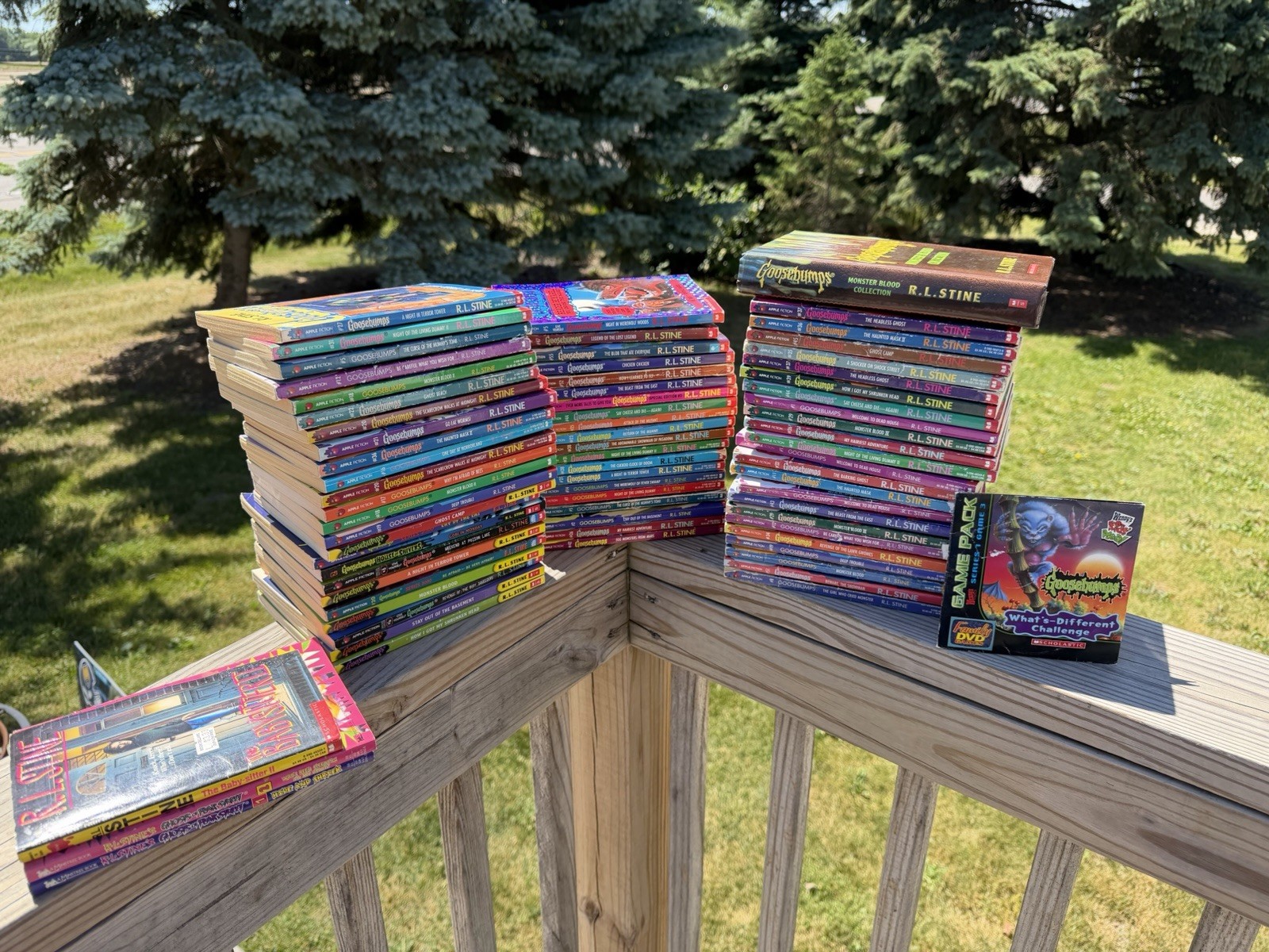 Goosebumps Series Book Large Lot RL Stine 71 Books+ 1 DVD Game