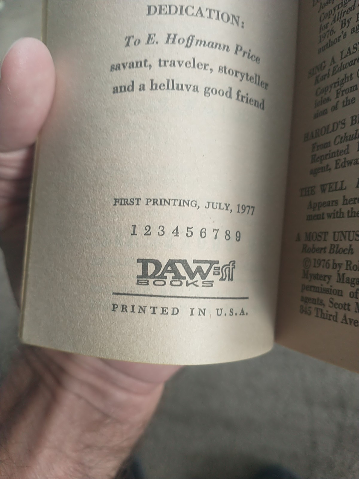 The Year’s Best Horror Stories: Series V edited by Gerald Page. 1st print 1977