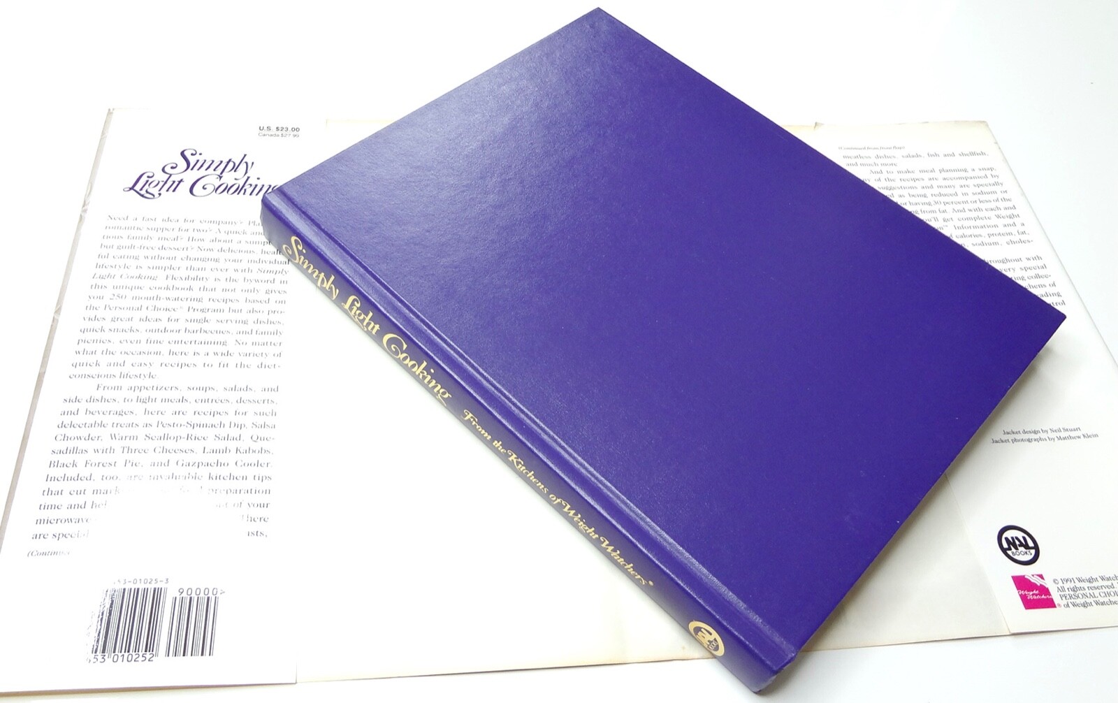 SIMPLY LIGHT COOKING Cookbook . FIRST 1st Edition 1992 . GREAT Condition