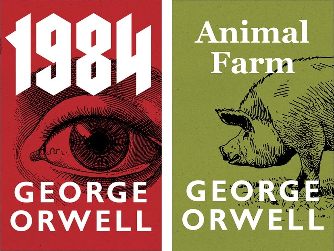 1984 & Animal Farm (Set of 2 Books) by George Orwell -NEW