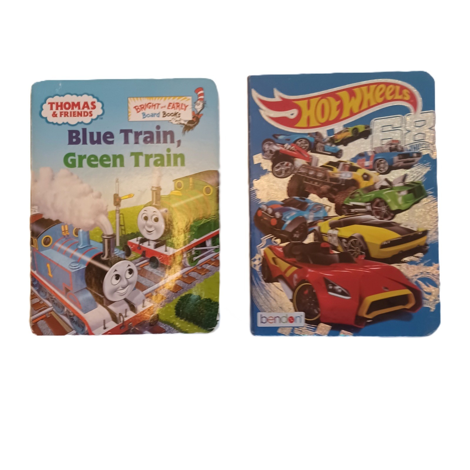 Thomas Friends Train & Hot Wheels Driven to Thrill Board Books for Kids