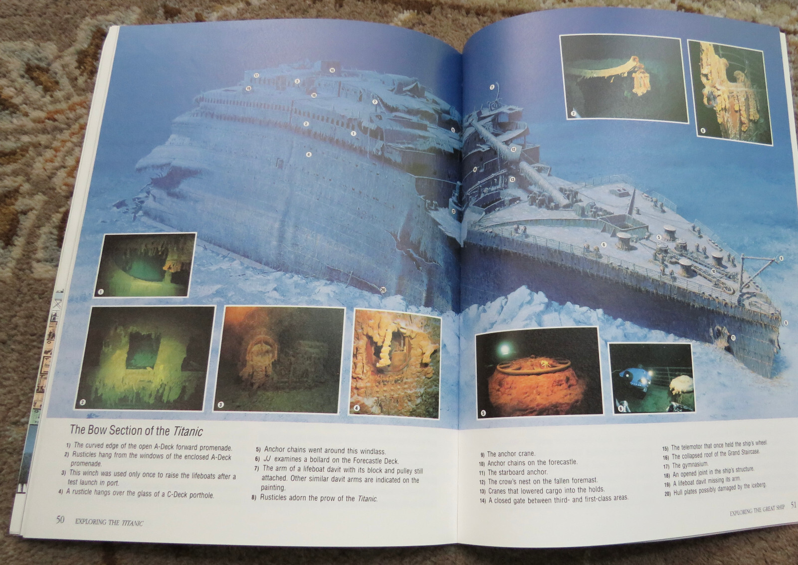 5 books Exploring the Titanic by Robert D. Ballard, T is for Titanic, Titanicat
