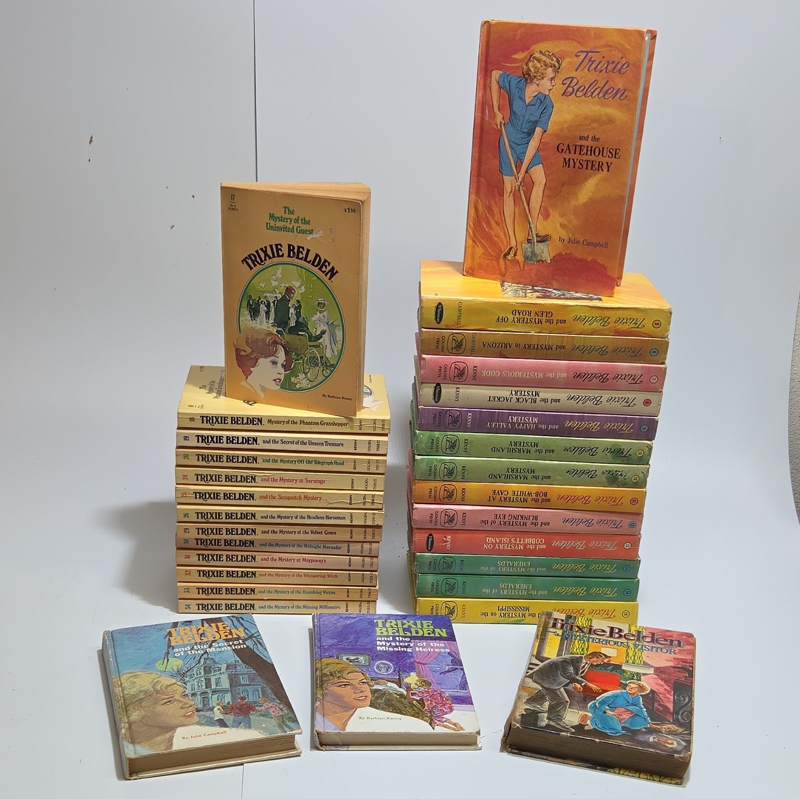 Trixie Belden Hardcover Book Lot Mystery Series Kenny/Campbell Ages 9-12