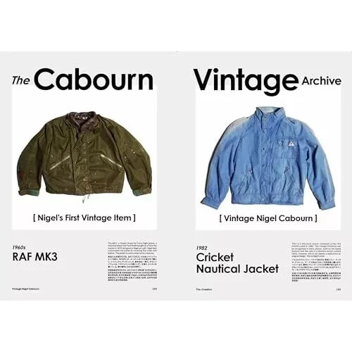 VINTAGE NIGEL CABOURN Fashion Wear Clothing Guide Book Japanese English Chinese