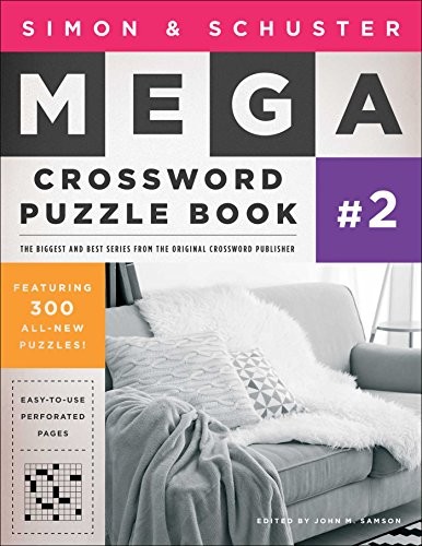 SIMON & SCHUSTER MEGA CROSSWORD PUZZLE BOOK #2 (SIMON & By John M. Samson *VG+*
