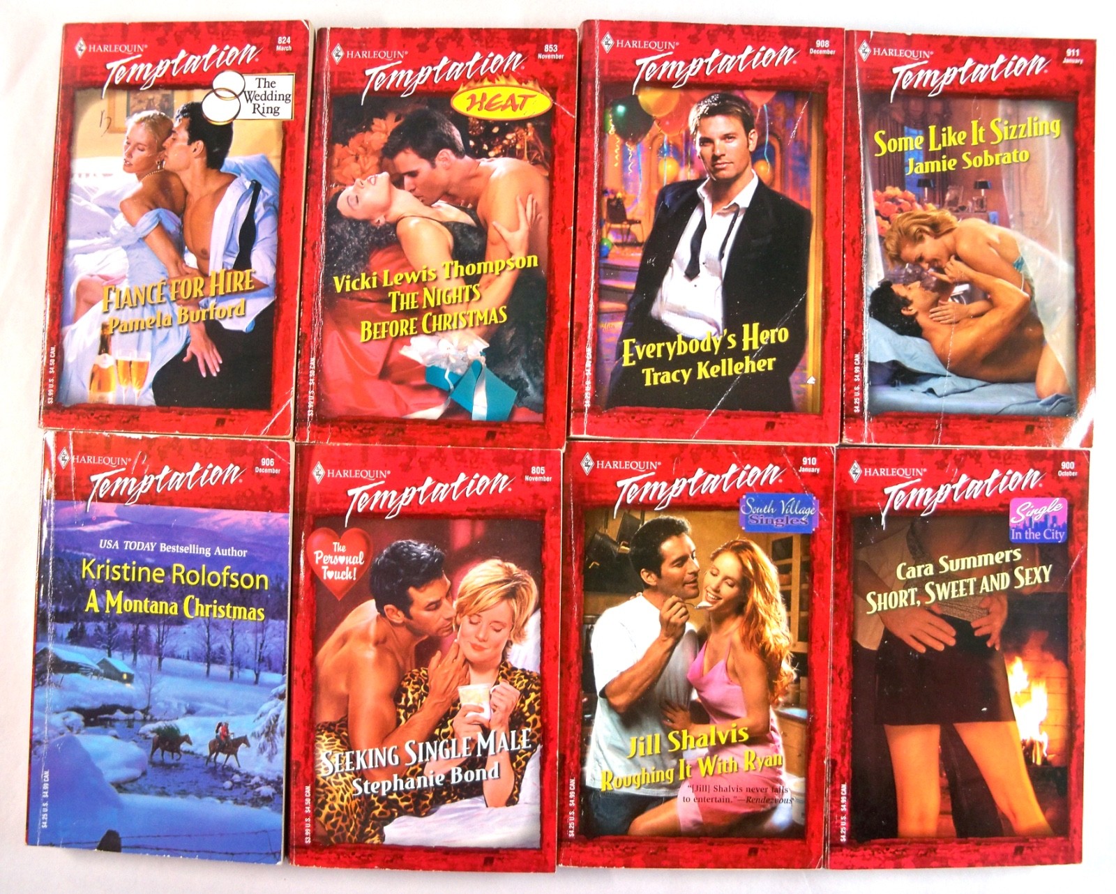 Lot of 48 Vintage Harlequin/Silhouette ‘Desire’ & ‘Temptation’ Series Paperbacks
