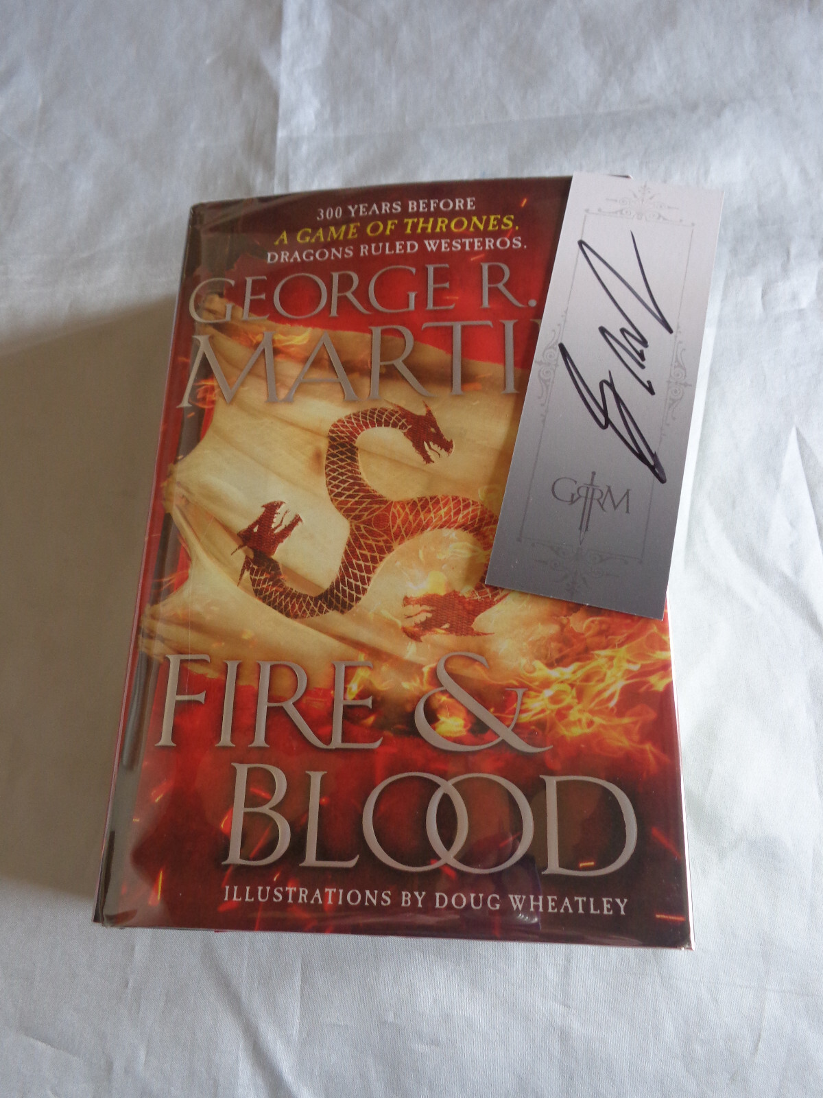 House of the Dragon Fire & Blood George R R Martin SIGNED 1st/1st 2018 HCDJ NEW!