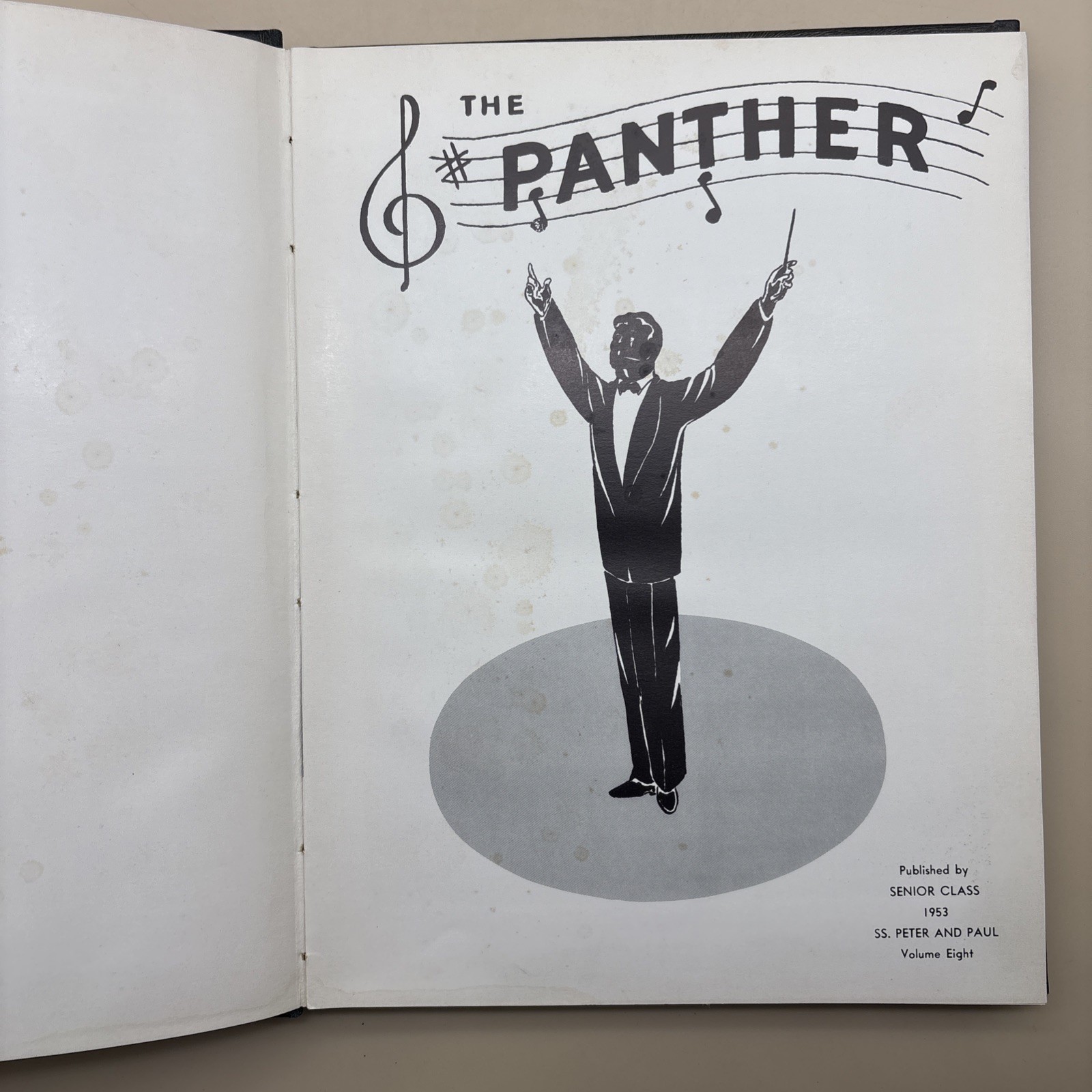 1953 Panther Vol 8 Senior Class Of SS. Peter and Paul High School Yearbook HC