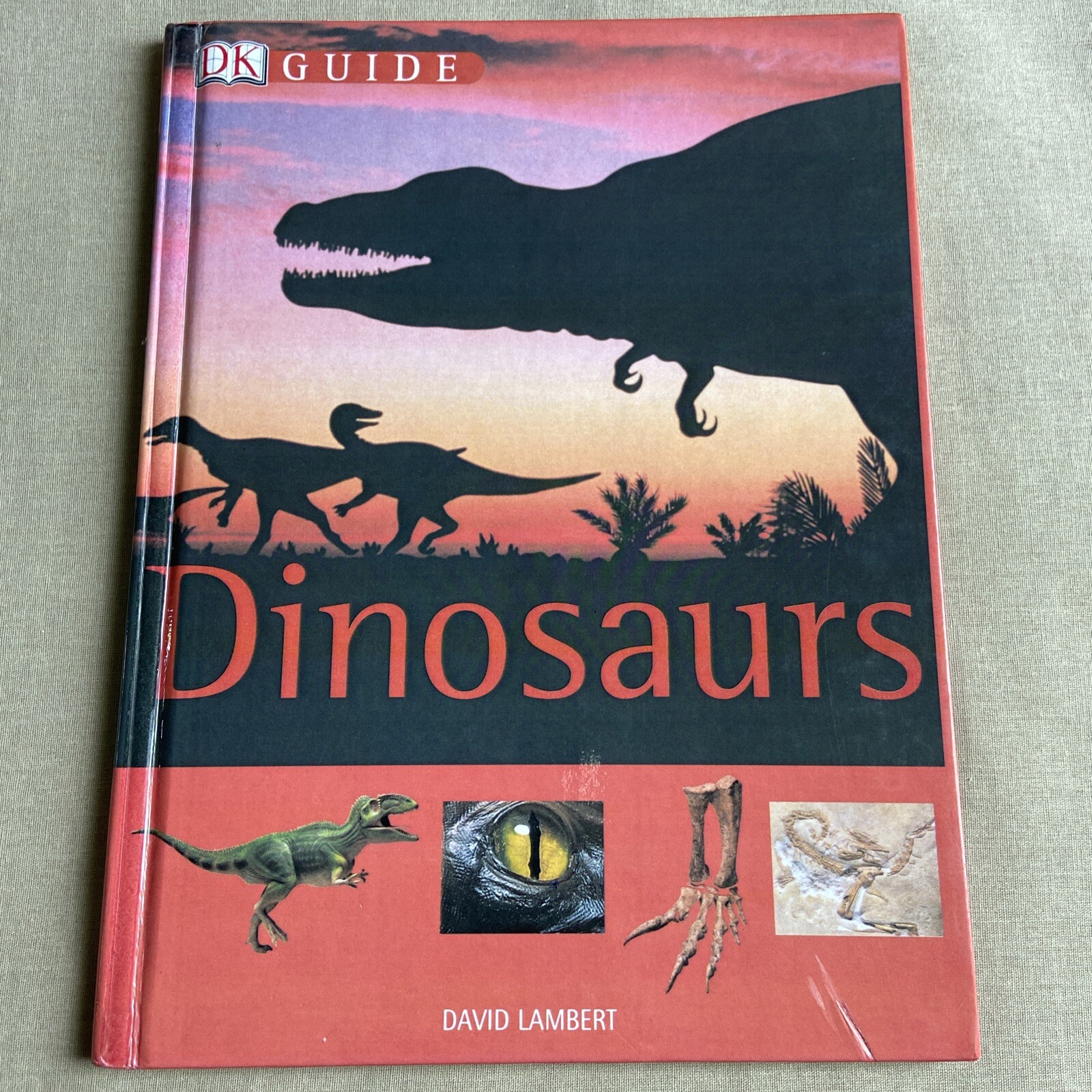 Guide to Dinosaurs by David Lambert (2000, DK Hardcover PERMA-BOUND) Children NF