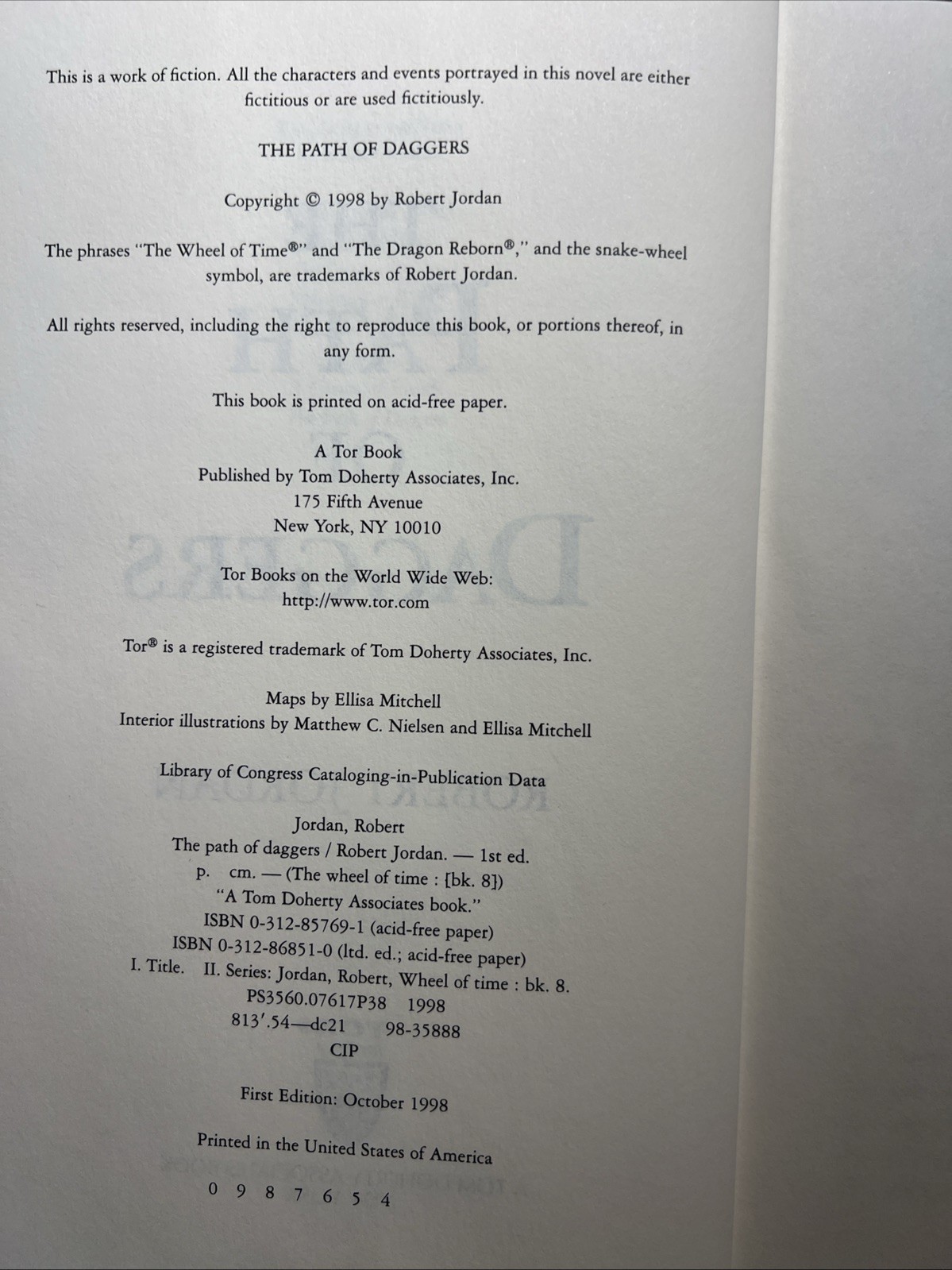 Wheel Of Time Robert Jordan Complete Set Of 15 – All But 1 First Edition