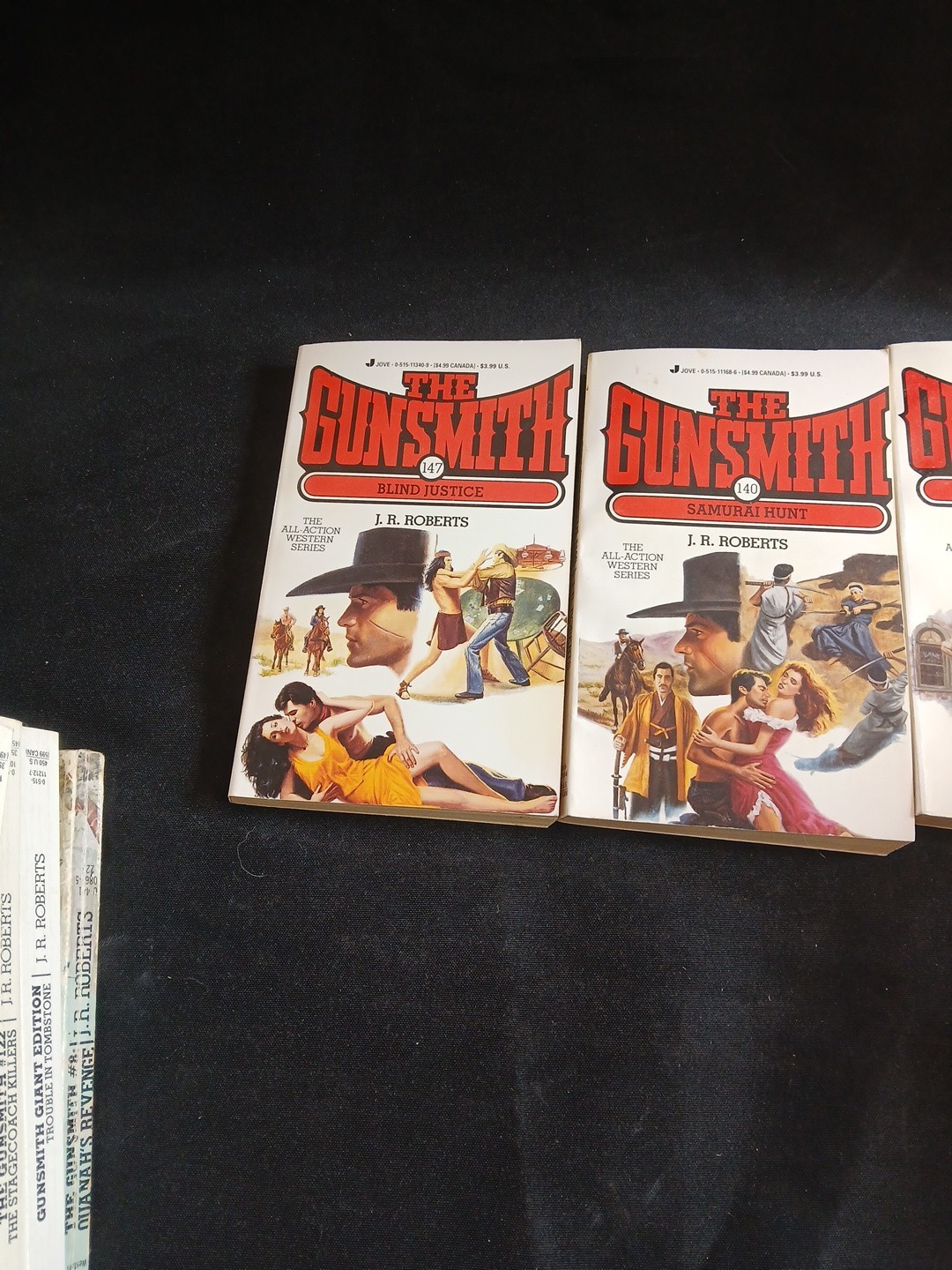 The Gunsmith Series 9 Books by J. R. Roberts (1990’s, Mass Market)