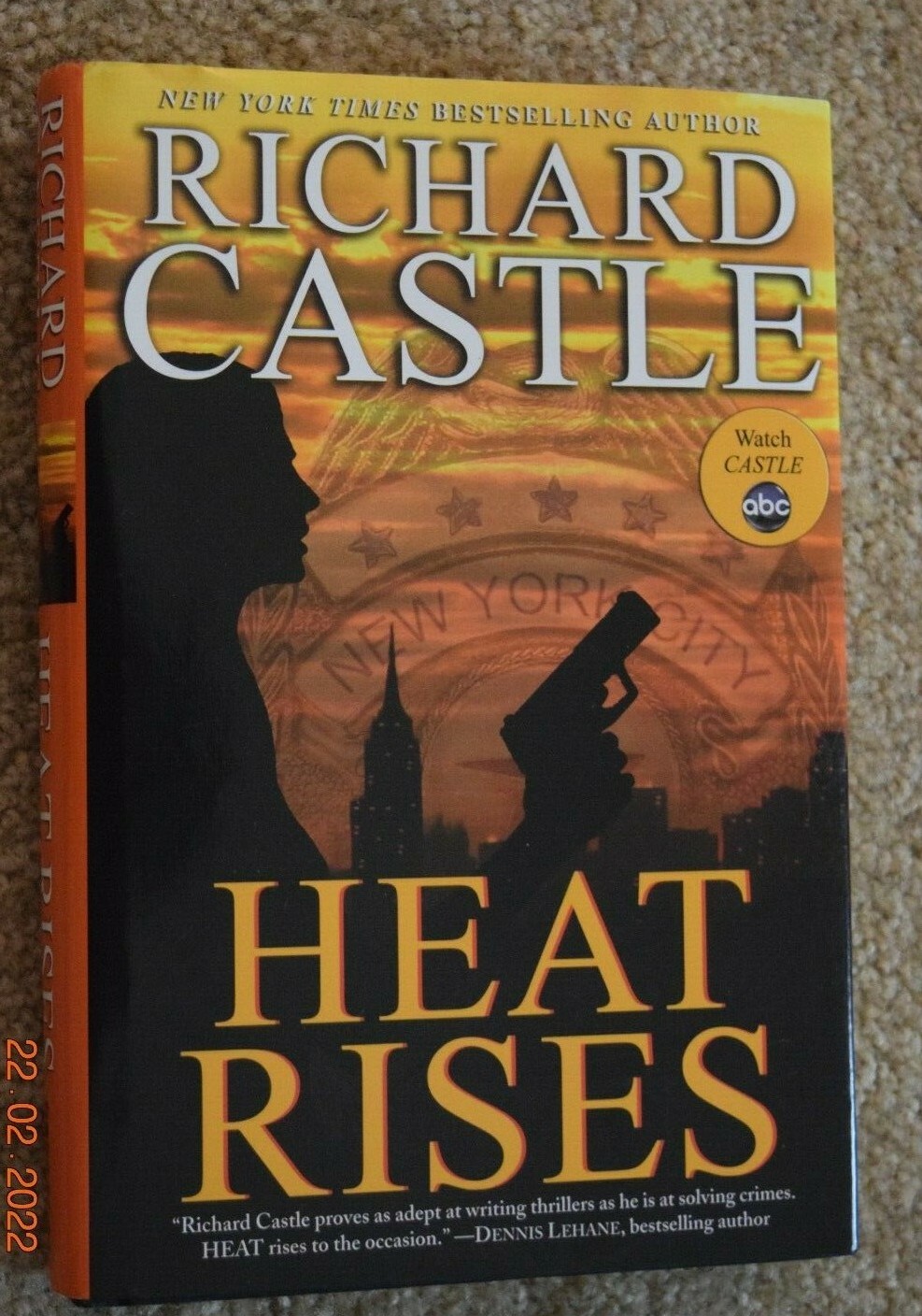RICHARD CASTLE: “HEAT RISES,” 301 Pages, Hard Cover Book, (c) ABC STUDIOS