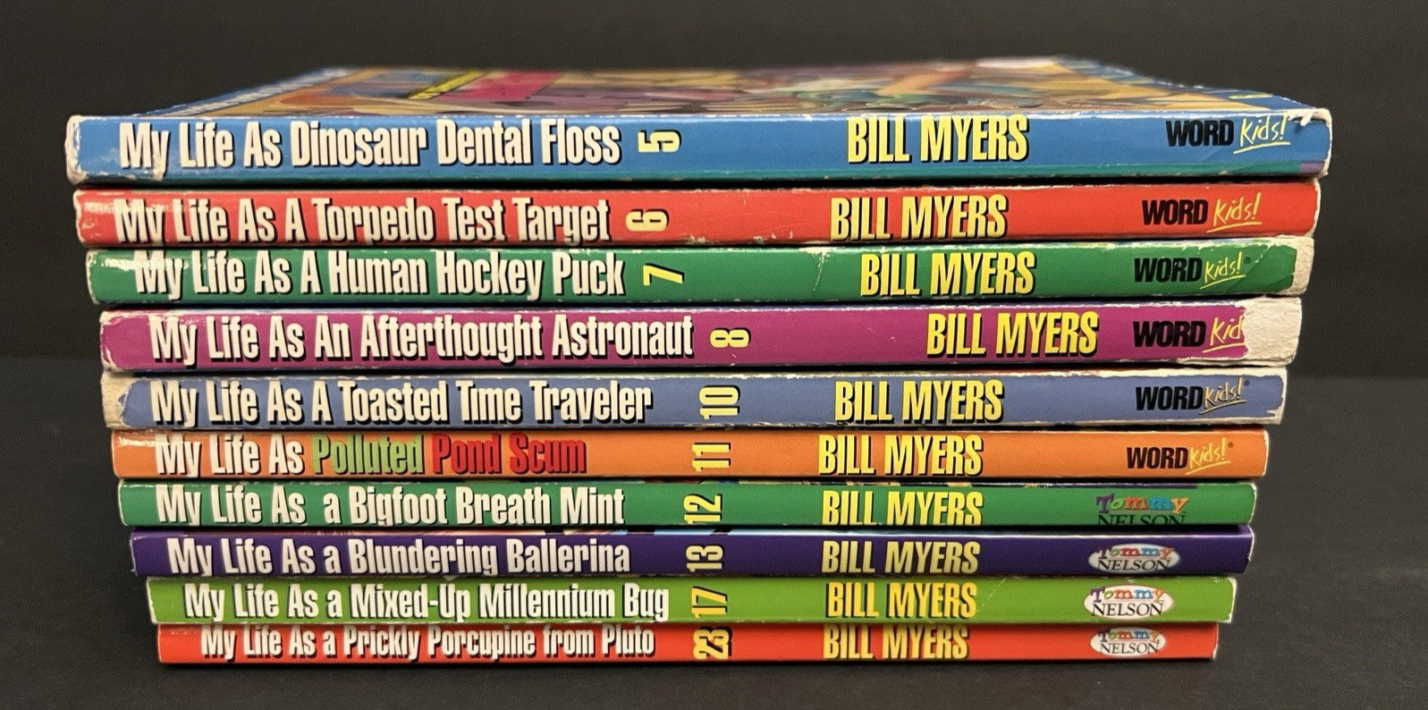 The Incredible World of Wally McDoogle “MY LIFE AS A” Lot of 10 Books Bill Myers