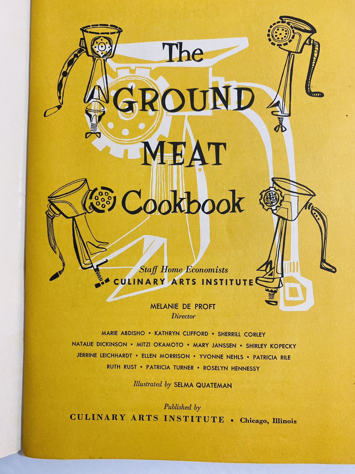 The Ground Meat Cookbook 1955 Culinary Arts Institute 68 Pages