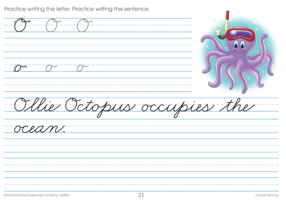 Cursive Workbook Writing Handwriting Practice Tracing Letters Ages 8 to 10 – NEW