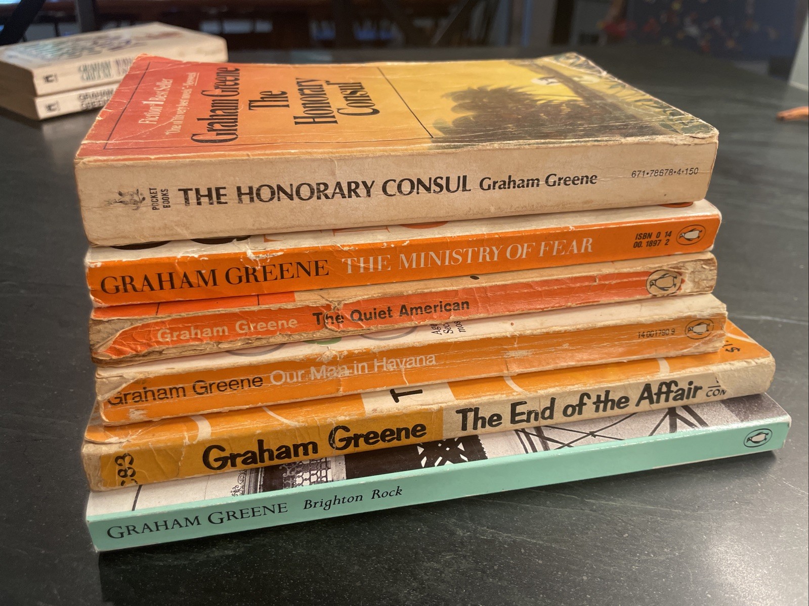 6 Book Lot GRAHAM GREENE – See Full Title List – Poor/acceptable – Reader Copies