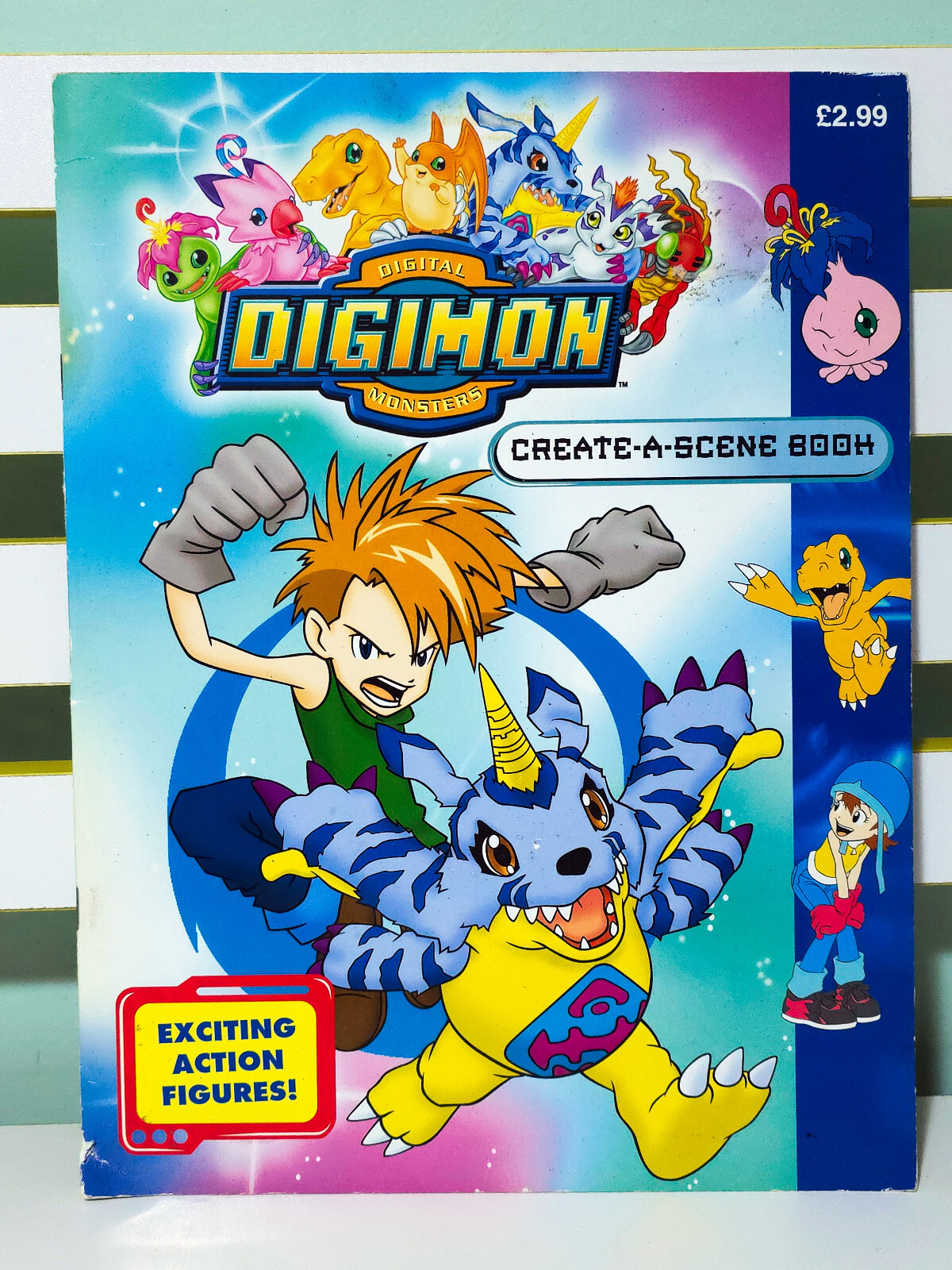 Digimon Digital Monsters Create-a-Scene Book! 2000 Children’s Fun Activity Book