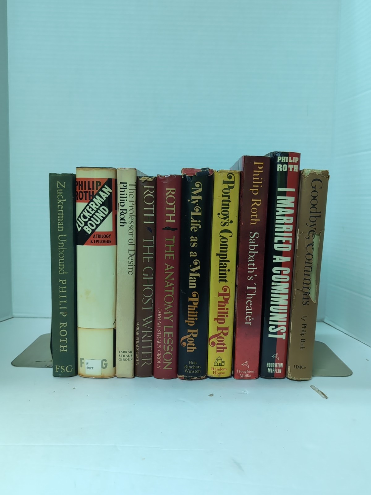 Philip Roth lot of 10 Books most HC DJ Nathan Zuckerman Literary Fiction