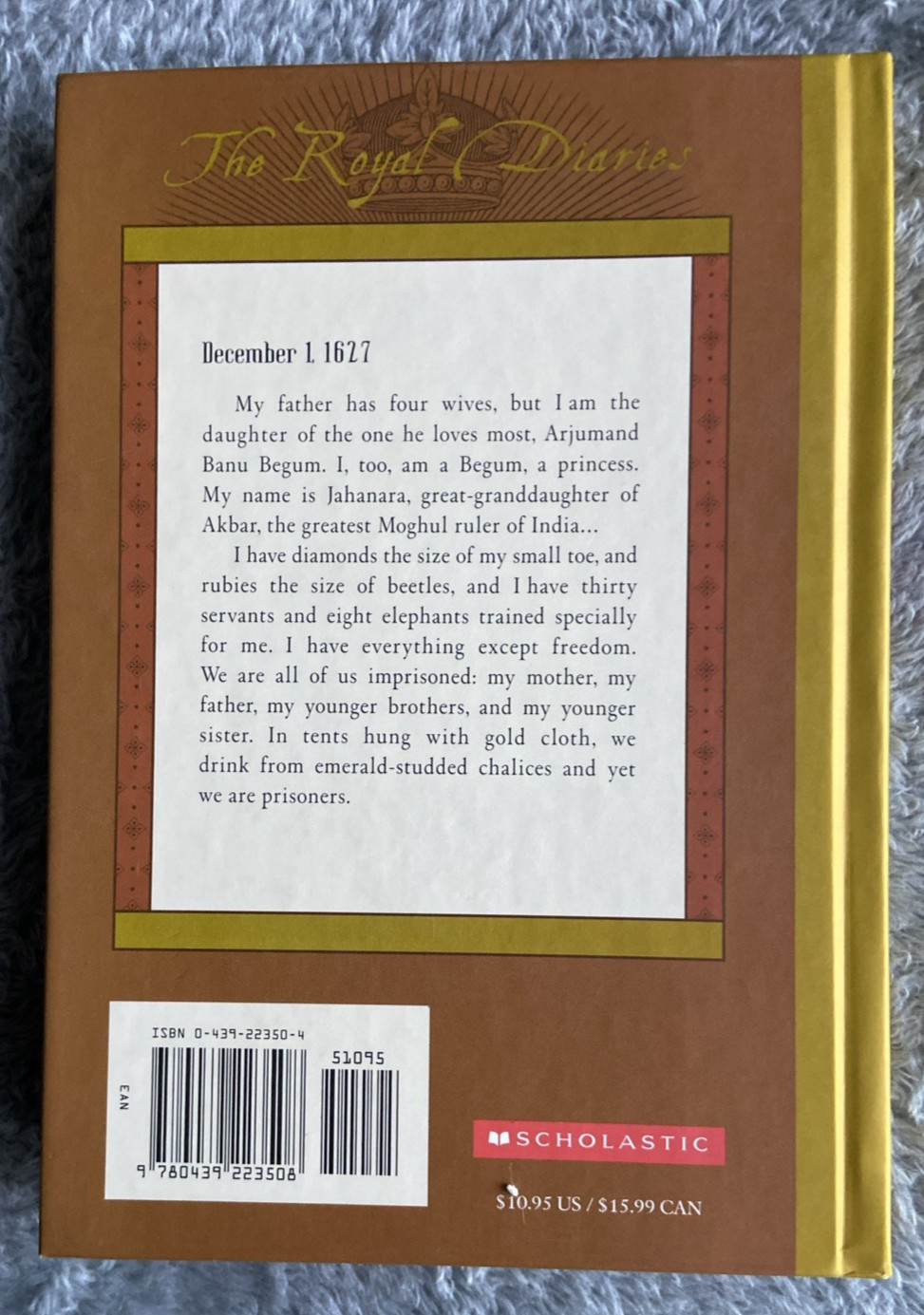 Royal Diaries -Jahanara- Princess Of Princesses/ HCDJ/ 2002/ 1st printing