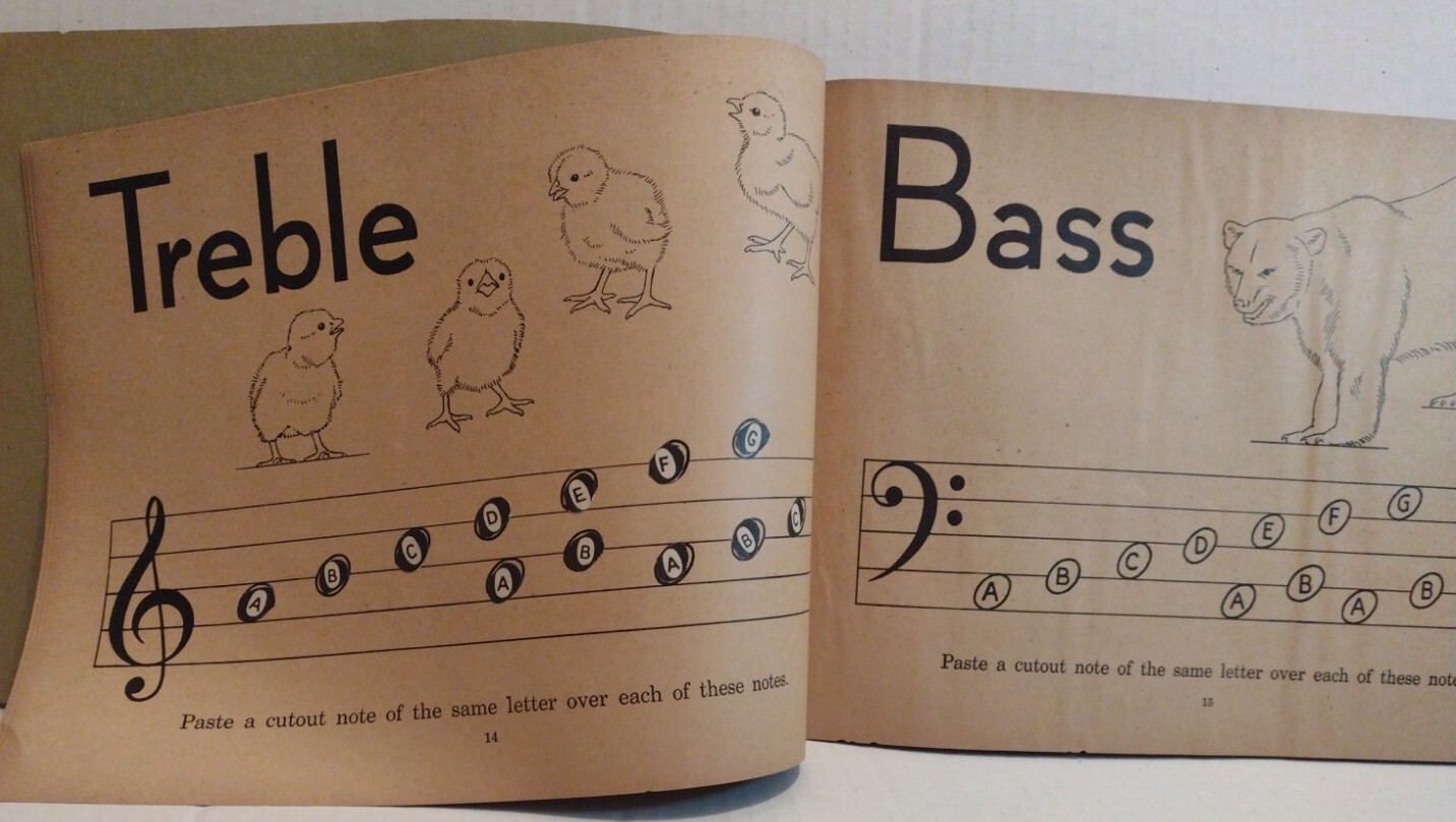 Let’s Go To Theoryland Beckley Cardy Co. Chicago VTG Childrens Music Theory Book