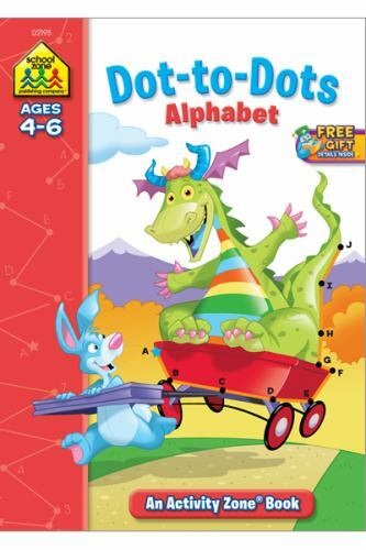 (4) Pack – Dot-to-Dot Alphabet Activity Zone (Ages 4-6) – Paperback – **NEW**