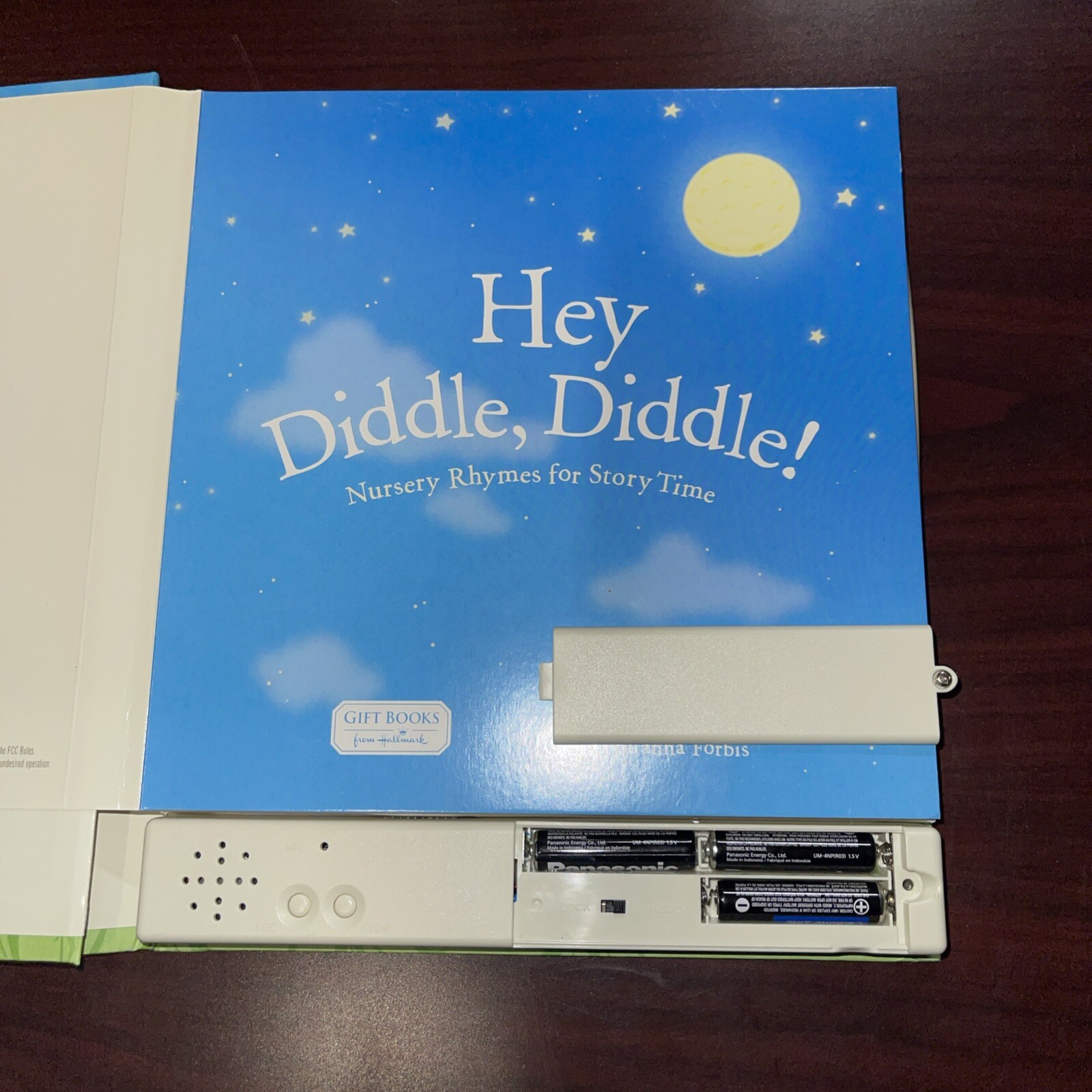 Hey Diddle Diddle nursery rhymes Hallmark Recordable Storybook WORKING