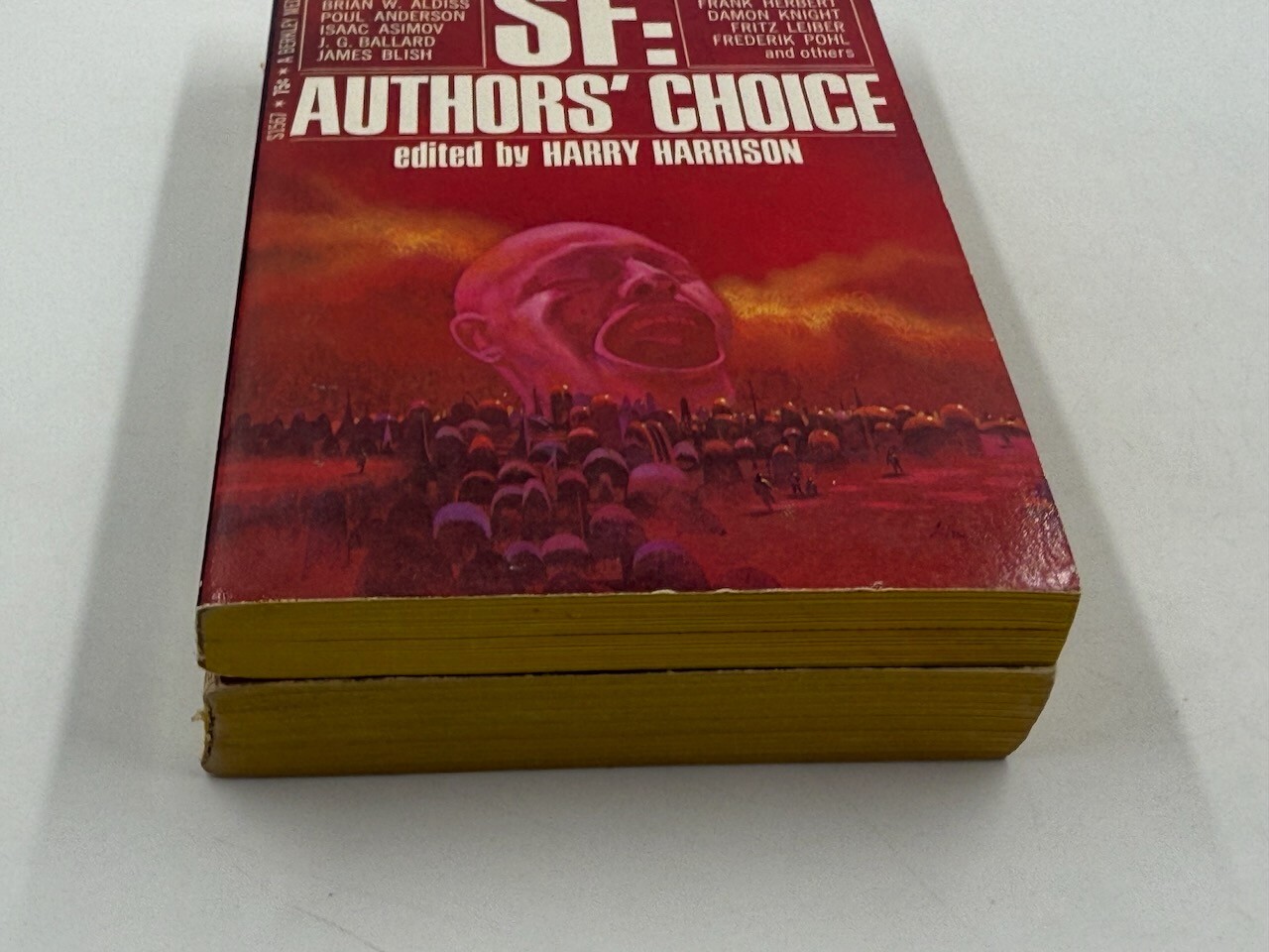 SF: Authors’ Choice 1-2, Ed. Harry Harrison, Berkley PB 6/68, 5/70