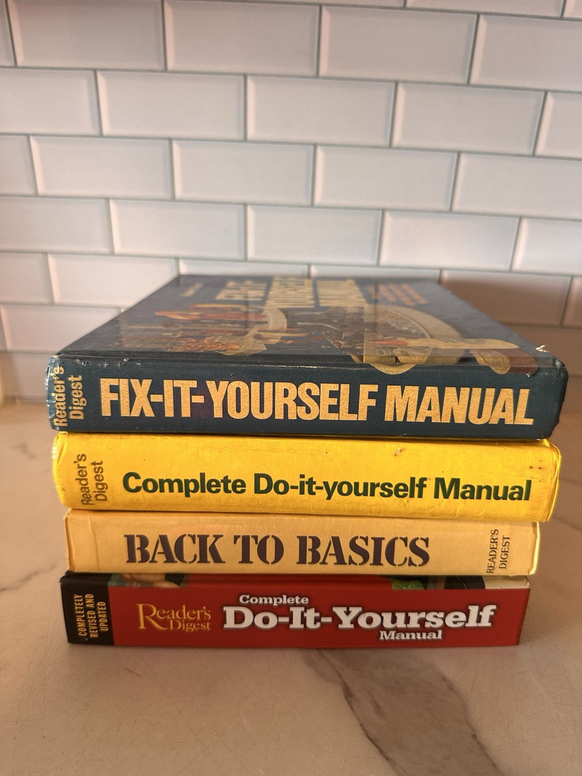 Reader’s Digest Complete Do It Fix Yourself DIY Home HC Book Manuals Lot Of 4