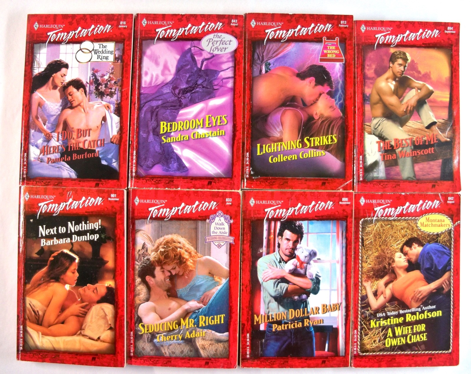 Lot of 48 Vintage Harlequin/Silhouette ‘Desire’ & ‘Temptation’ Series Paperbacks