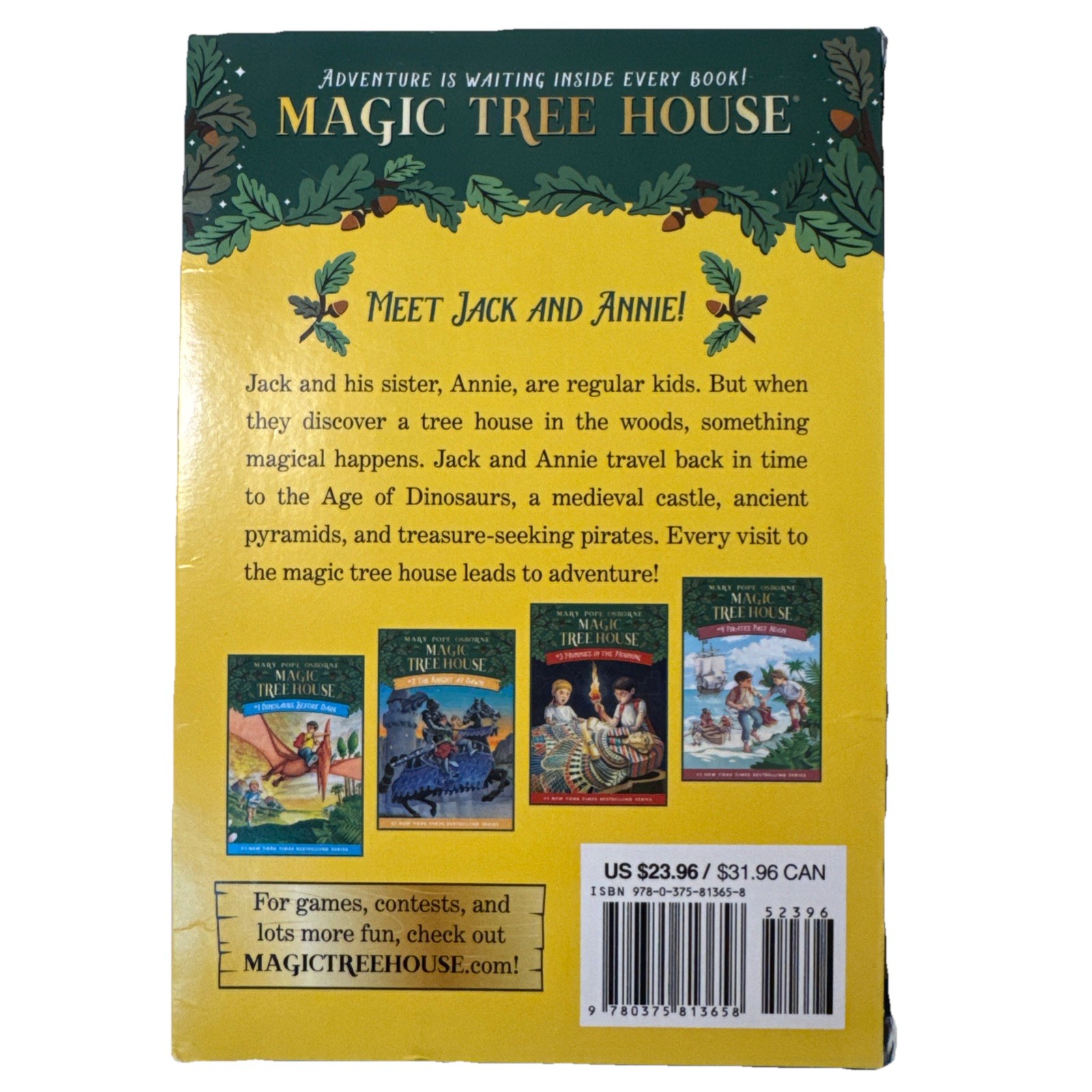 Magic Tree House Boxed Set, Books 1-4: Dinosaurs Before Dark, The Knight at …