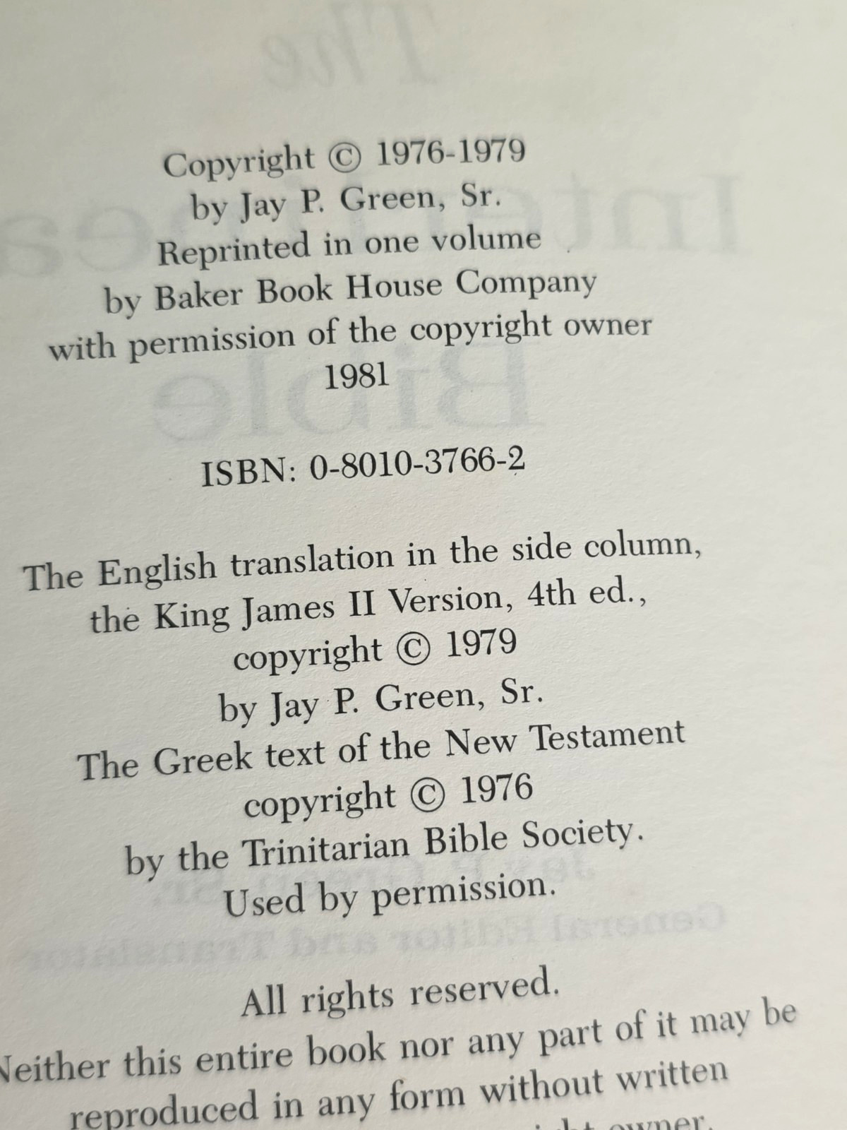 The Interlinear Bible: Hebrew-Greek-English (English, Hebrew and Greek E – GOOD