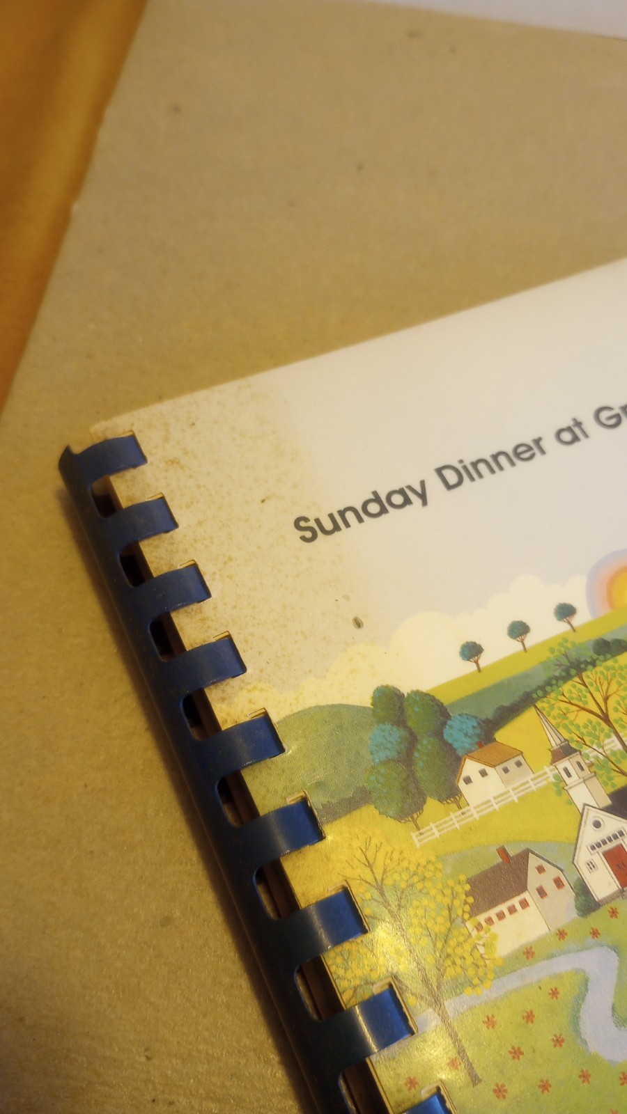 1993 “Sunday Dinner at Grandmom’s” Cookbook by Christel Ellis – 112+ Pages