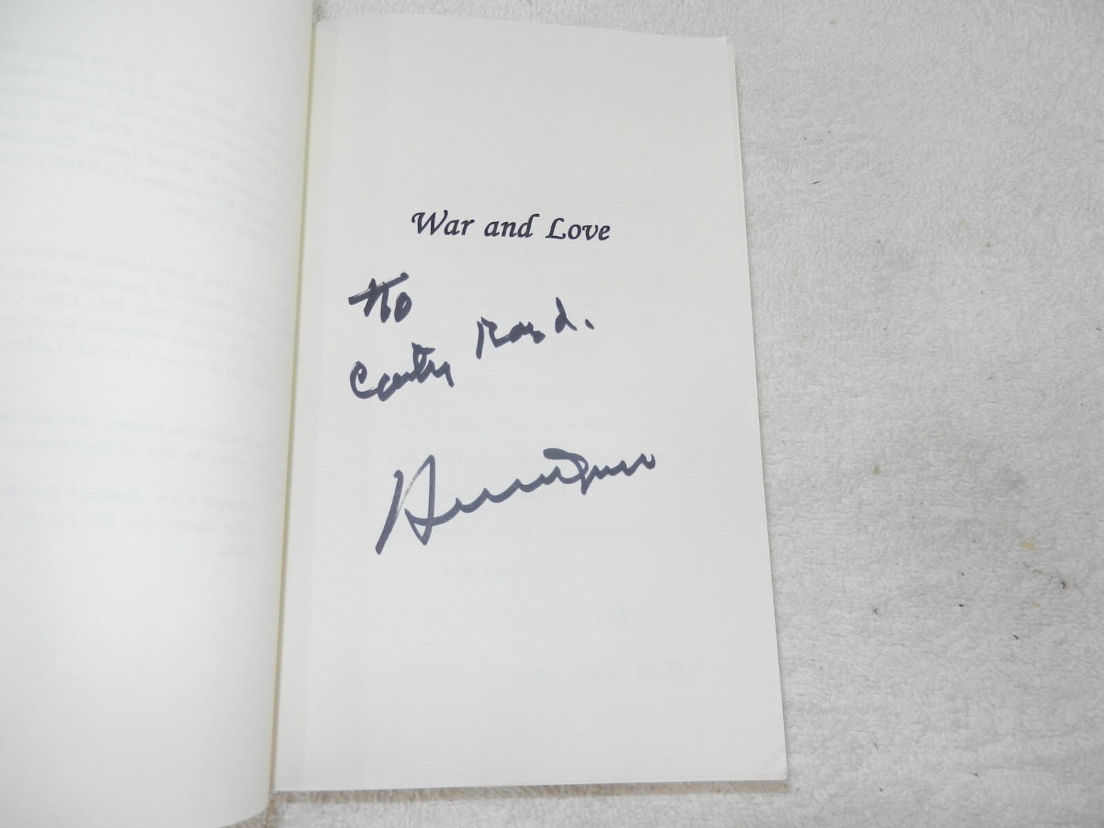 WW II ETO Field Hospital Surgeon w/ surgery details “WAR AND LOVE” Vet Signed